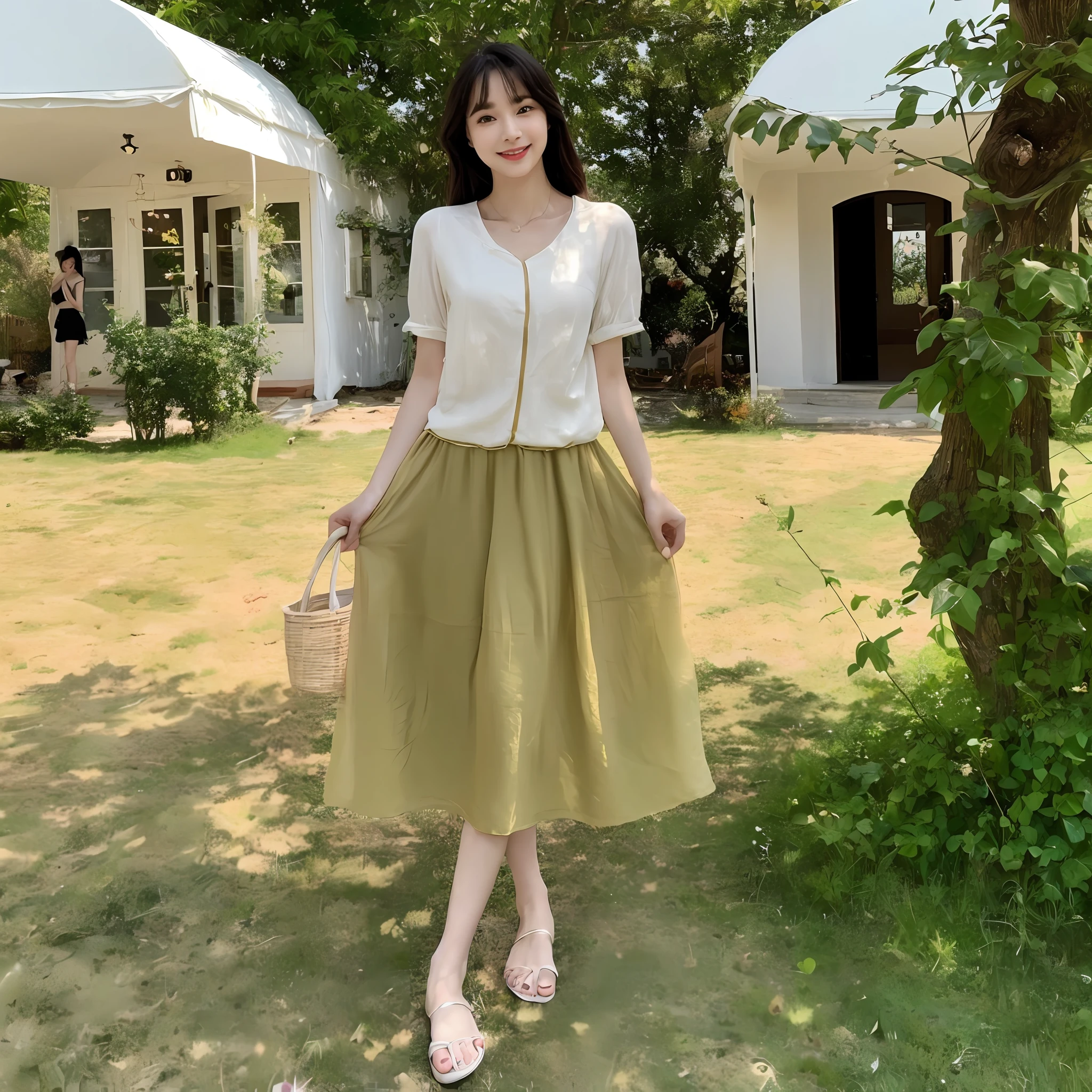 ((Best Quality, 8K, Masterpiece: 1.3)), 1girl, Slim Abs Beauty: 1.3, (Hairstyle Casual, Big Breasts: 1.2), Dress: 1.1, Super Fine Face, Delicate Eyes, Double Eyelids, Smile, Home