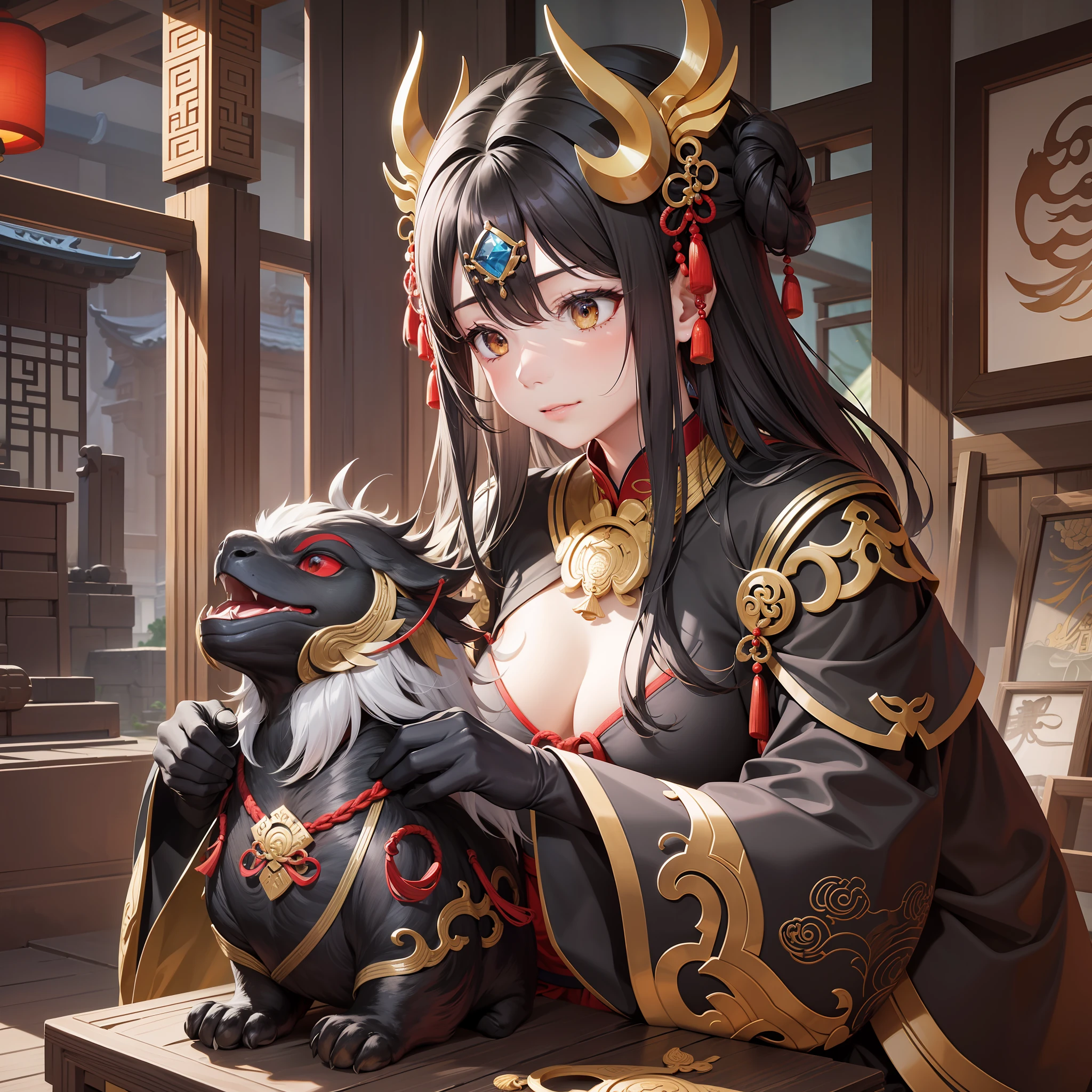 As one of the four sacred beasts in traditional Chinese culture, Xuanwu is a sacred beast symbolizing the northern orientation and winter, and is usually depicted as a turtle-snake creature with a hard carapace and lively body, symbolizing tenacity and vitality. As a designer, you can start designing Xuanwu from the following aspects: Form design: Consider the overall form of Xuanwu, including body shape, head features, carapace texture, etc., and try to highlight its mystery, hardness and stability. Color matching: The color of basalt is mainly black and blue, you can consider adding other color matching in the design, such as gold, red, etc., to increase the layering of the design. Material selection: In the design of bawu, material selection is also very important, you can choose plaster, ceramics and other materials to express the texture and appearance of bawu, you can also consider the use of soft decoration, such as flannel, fluff and other materials to express the softness and warmth of basalt. Meaning: Xuanwu has the meaning of stability, tenacity and longevity in Chinese culture, and you can express these meanings in your design to enhance the cultural connotation of your design. Functional design: Since basalt is often used as the guardian saint in the eyes of feng shui arrays, some functional designs can also be considered in the design process, such as placing quartz clocks.