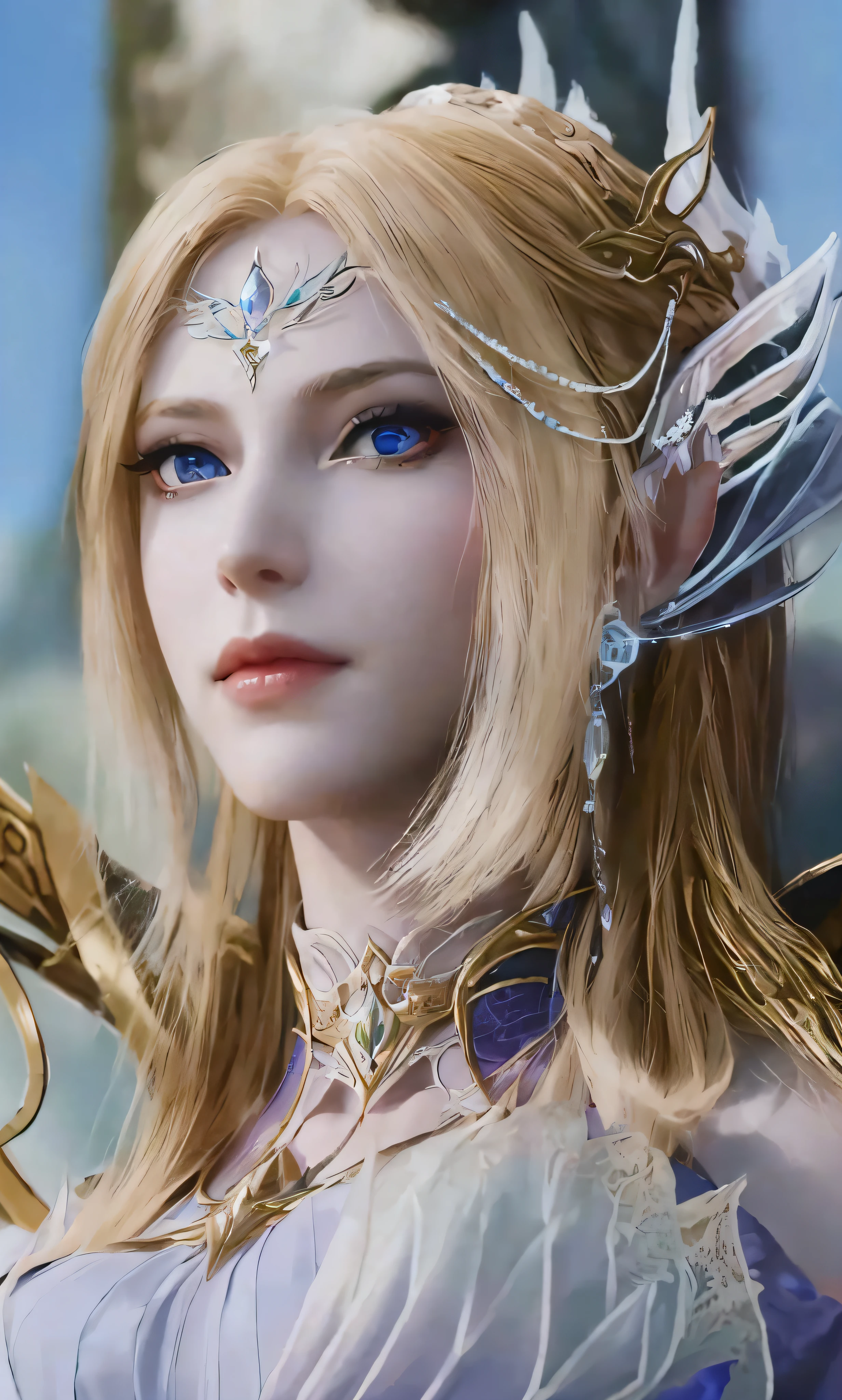 a close up of a woman with a sword and a dress, alluring elf princess knight, beautiful and elegant elf queen, a beautiful fantasy empress, hyperdetailed fantasy character, beautiful elven princess, 4 k detail fantasy, elf princess, elven princess, side portrait of elven royalty, portrait of an elf queen, elven character with smirk