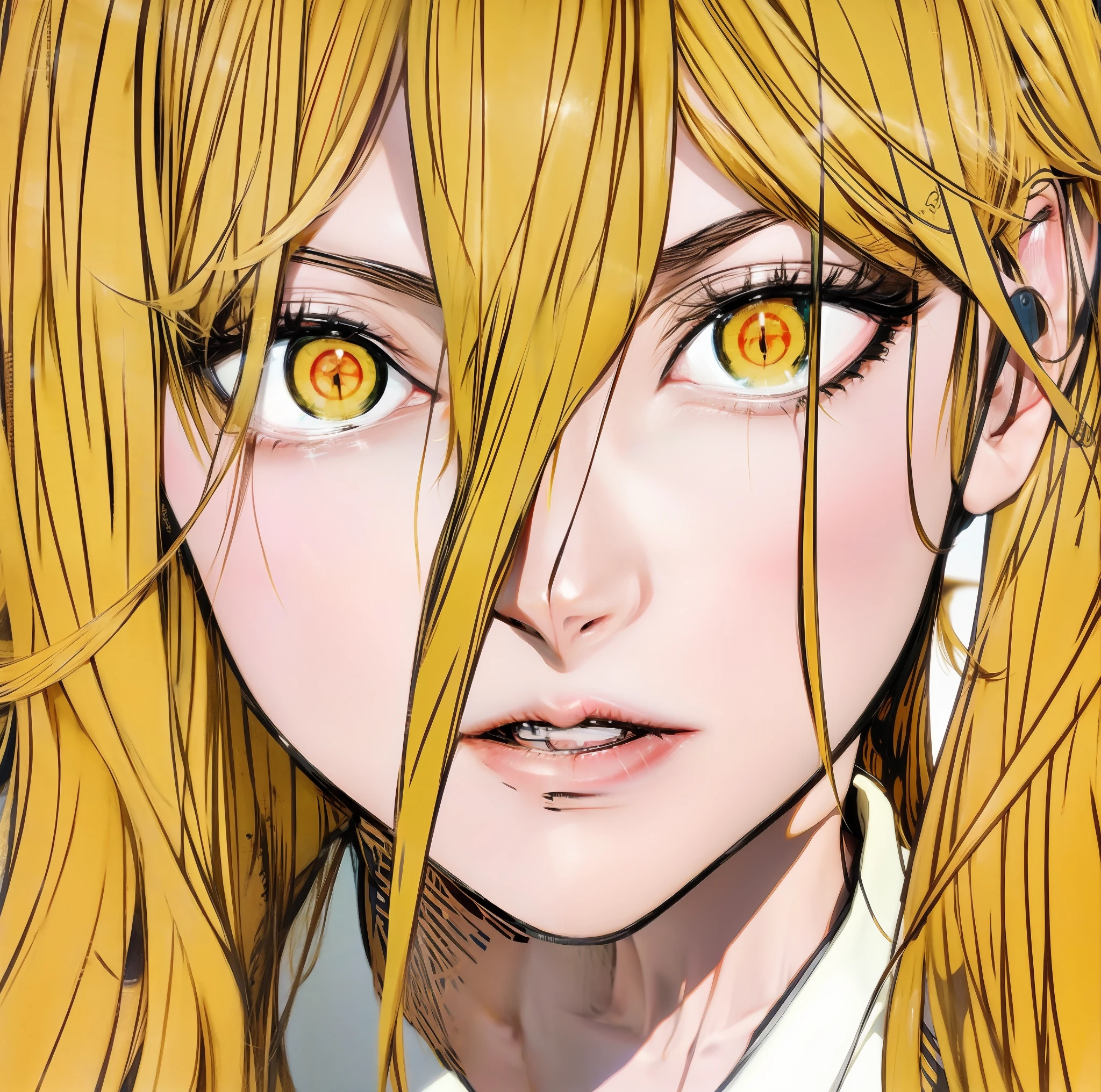 Realistic anime blonde character.