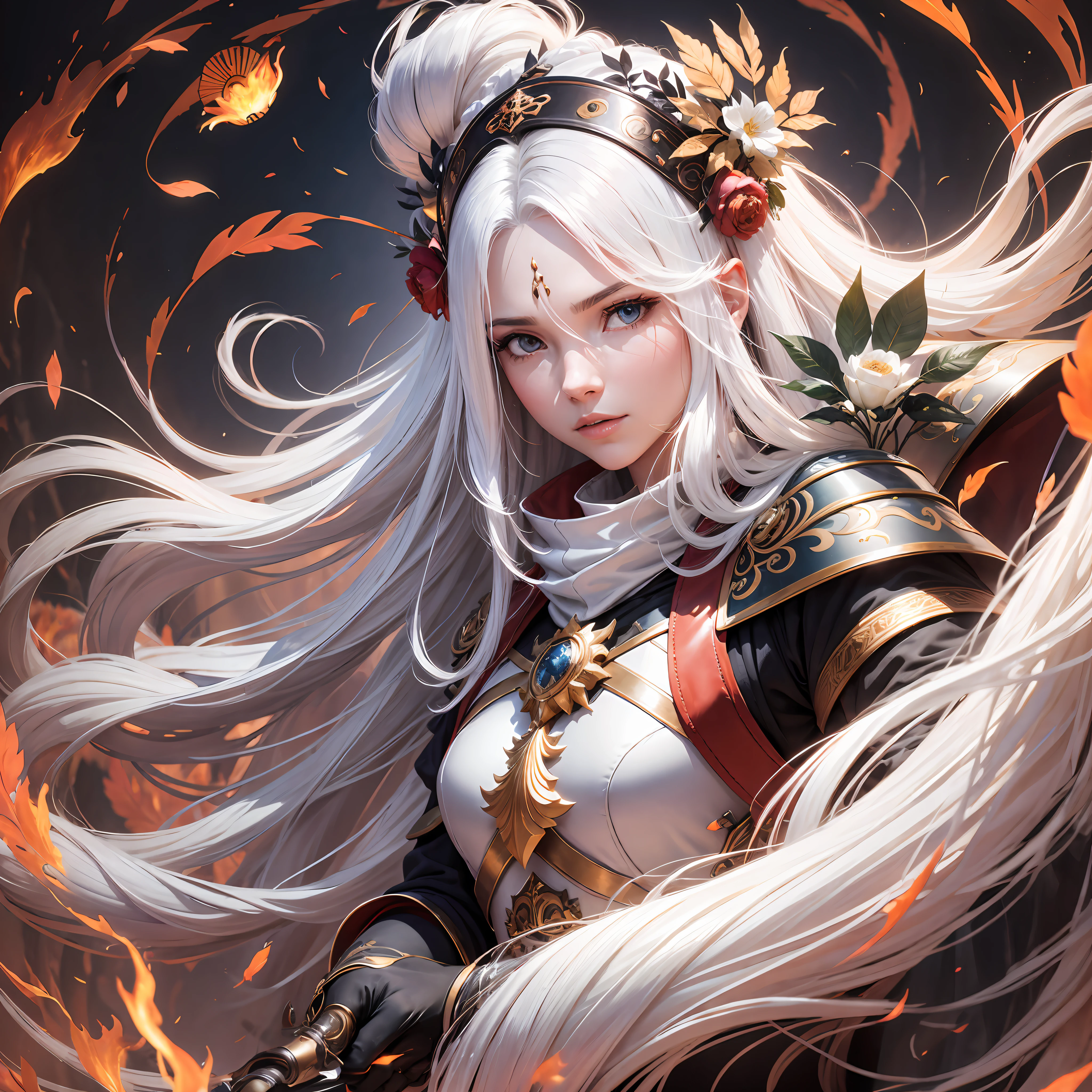 Translucent flowing flame