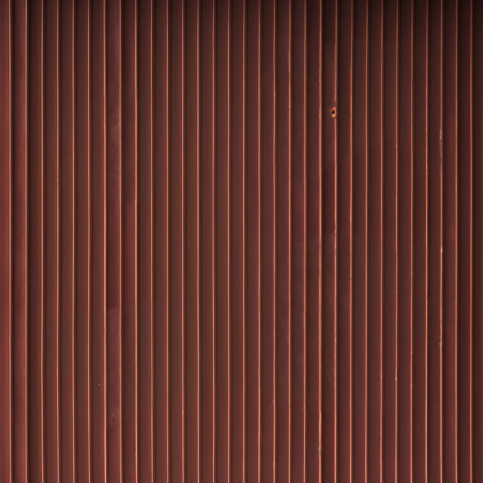 Dents and deformation on the metal of this fence