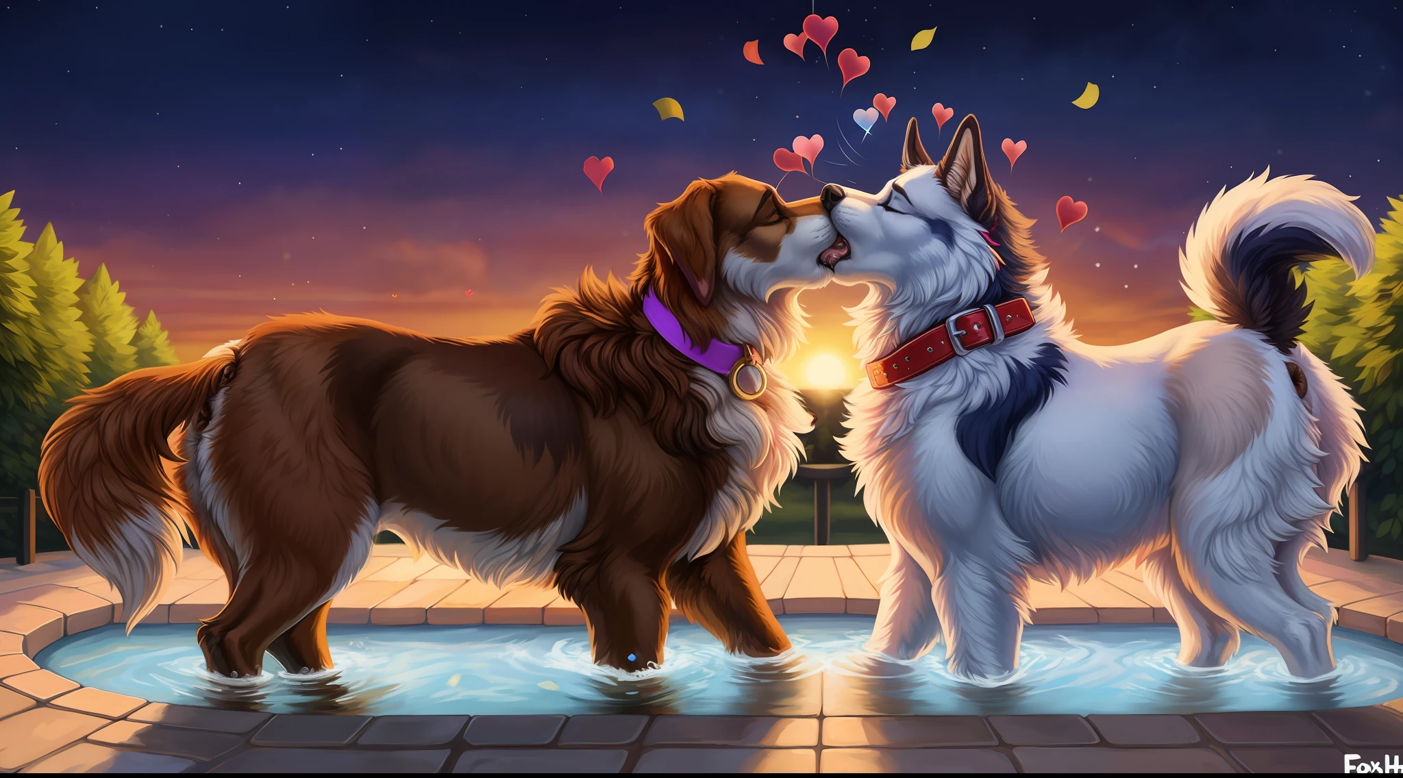(fur:1.5), (fuzzy:1.5), (2 dogs), ear accessory, (feral:1.6), CANINE, dog park, domestic dog, collie, saluki, husky, (whiskers), big butt, buttcrack, long snout, long ears, anatomically correct, (detailed lips wrinkle), female/female, pink collar, tailwag, being against each other, backbreaking hugging, by foxovh, isometric view, full-length portrait, sunset clouds, stars, sparkles, bubble, (floating hearts), food, fruit, wine, confetti, light beams, legs in water, absurd res, (), (multi nipple), butts touching, ANUSES KISSING, SQUISHING, BUTT JOUST, PRESSING BUTTS TOGETHER, ANUS JOUST, REVERSE KNOTTING, (((side view))), (((ass to ass))), EXTENDED ANUS, ERECT ANUS TOUCH, ((ANUSES MAKING CONTACT)), ANAL KISS, ANAL CONNECTION, KISS WITH ANUS, BUTTHOLE BATTLE, ANUS FROT, FROTTAGE BETWEEN ANUS, ANAL FROTTING, ANAL FROT, ANUS SQUISH, ANUS SQUISHING TOGETHER, (((brown ANUS))),