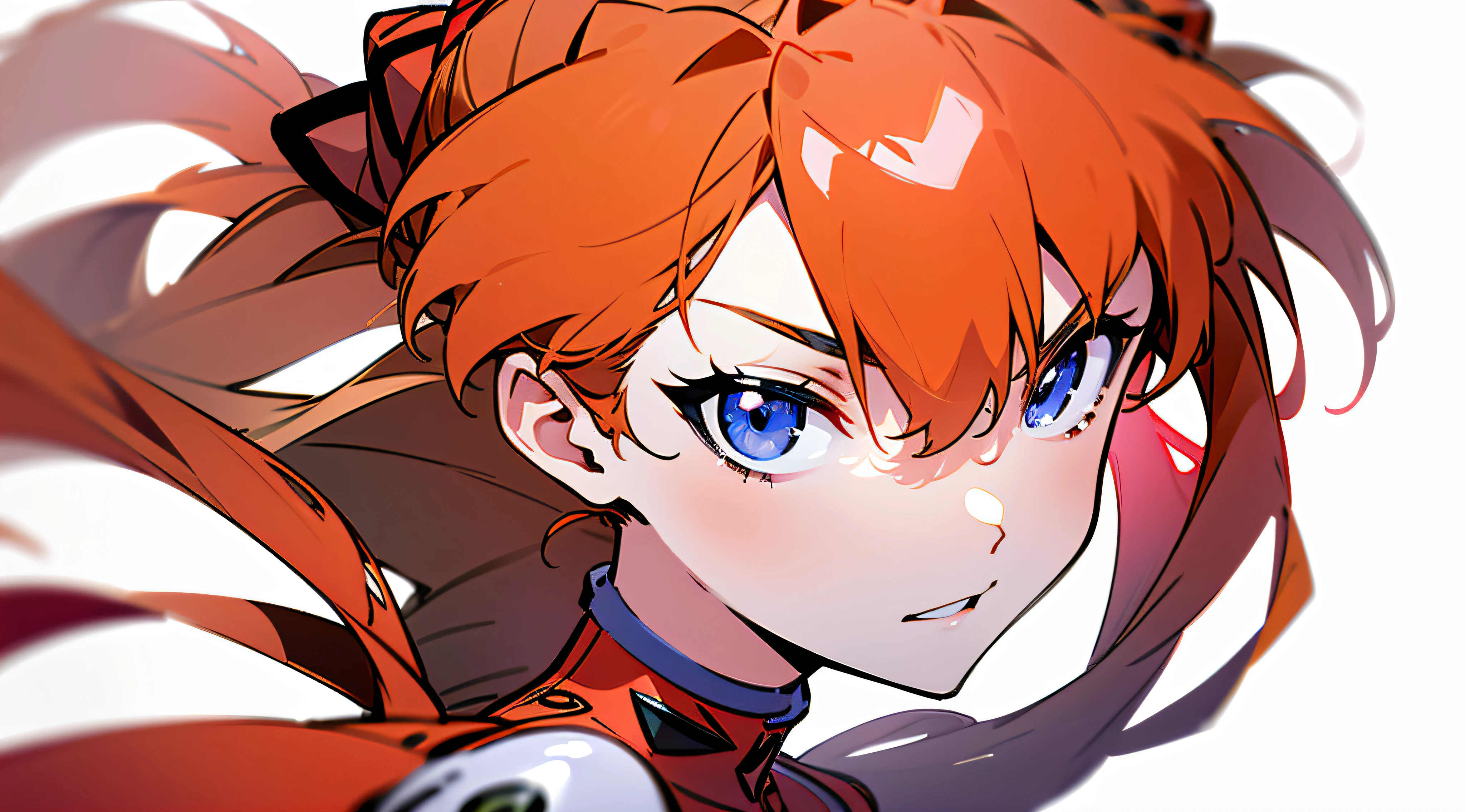 Asuka, close-up, 8K, best quality, white background