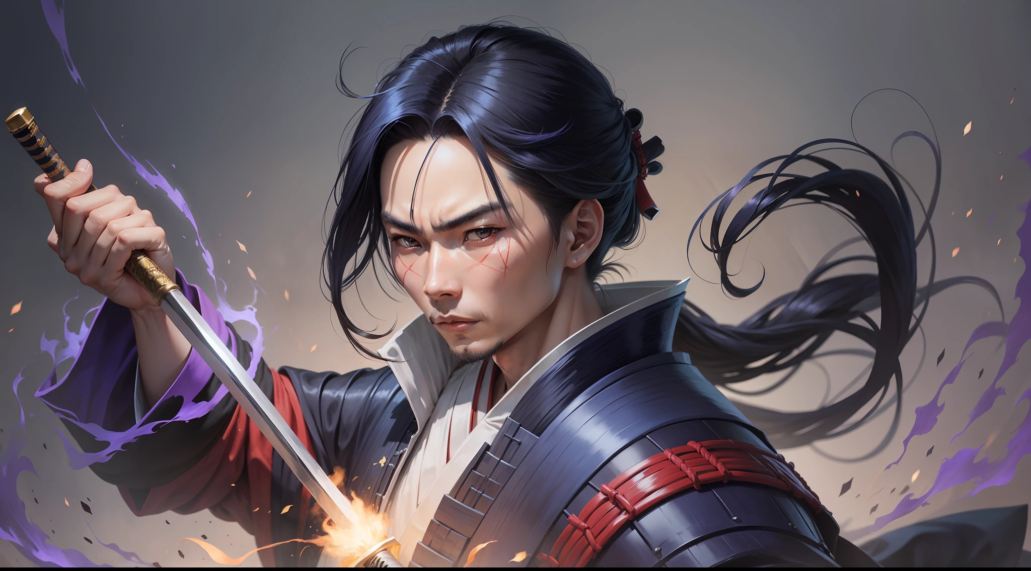 Kojiro was a samurai mage, known for his ability to conjure shock spells and mastery of the legendary katana --auto --s2