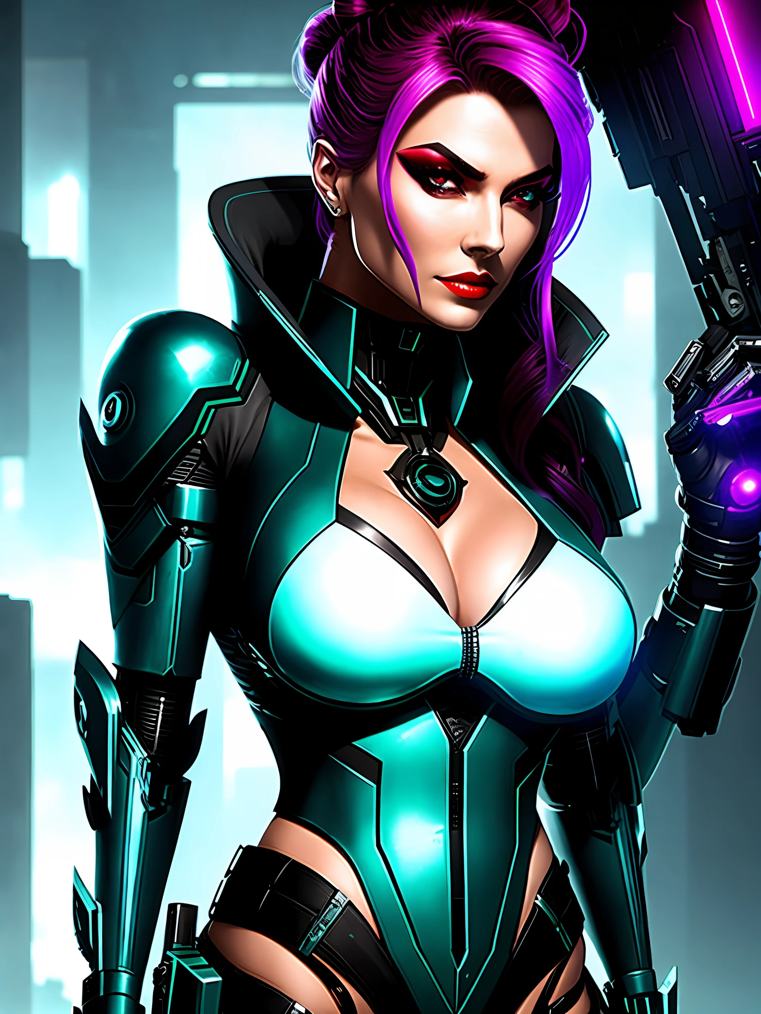 Siren: A seductive cybernetic assassin, Siren uses her alluring charm and deadly implants to eliminate high-profile targets. Her mission is fueled by a desire to dismantle the oppressive regime that rules the city.