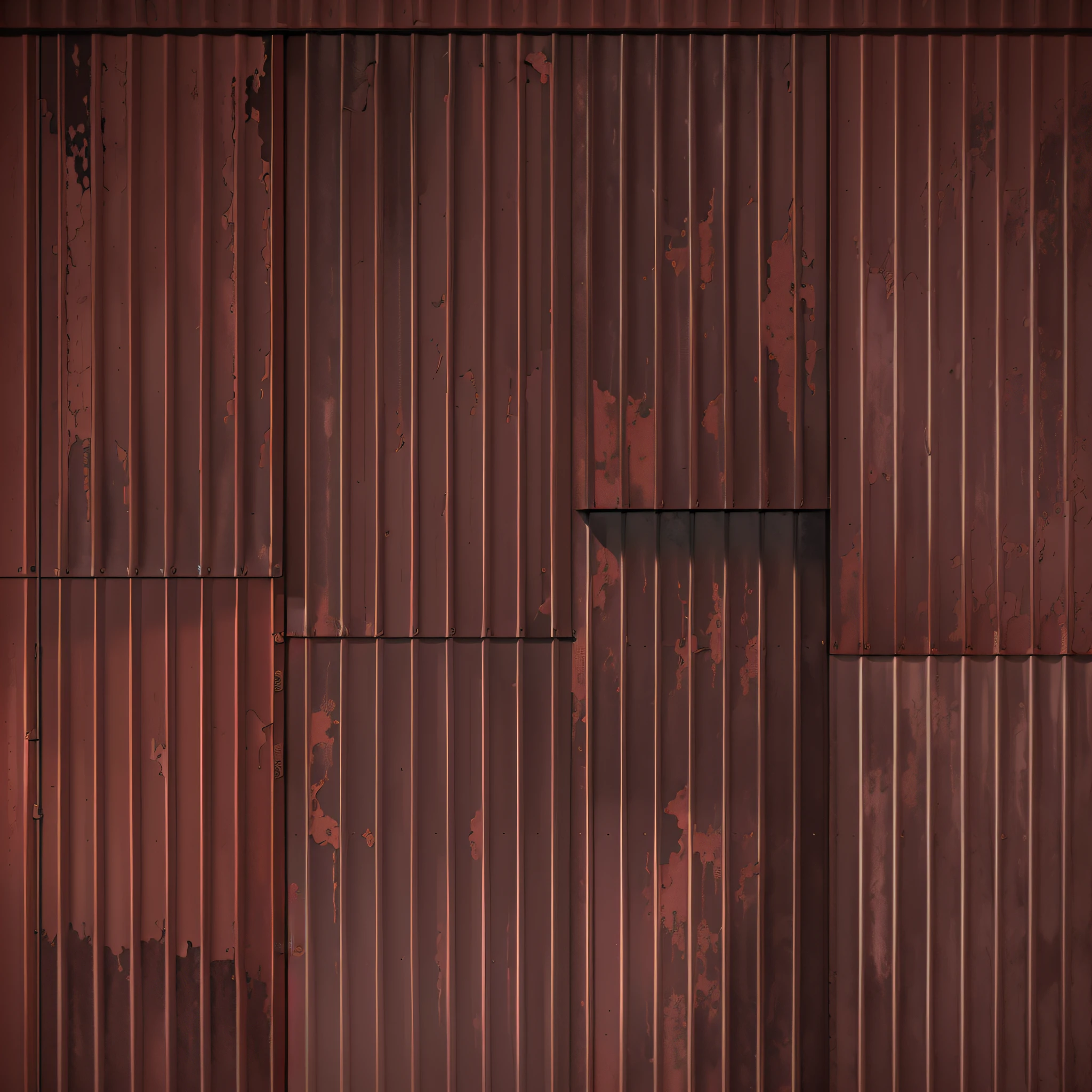Metal roof roofing, several sheets are poorly joined, gaps between the roof, red painted peeling sheet of metal roof roof, peeling paint, peeling paint, iron cladding, metal cladding wall, iron gate door texture, rusty metal walls, reddish brown, rusty metal texture, metal texture, metal texture, painted red, iron arc gate door texture, brown to red gradient, roof tile texture, high resolution texture, copper, rusty panels
