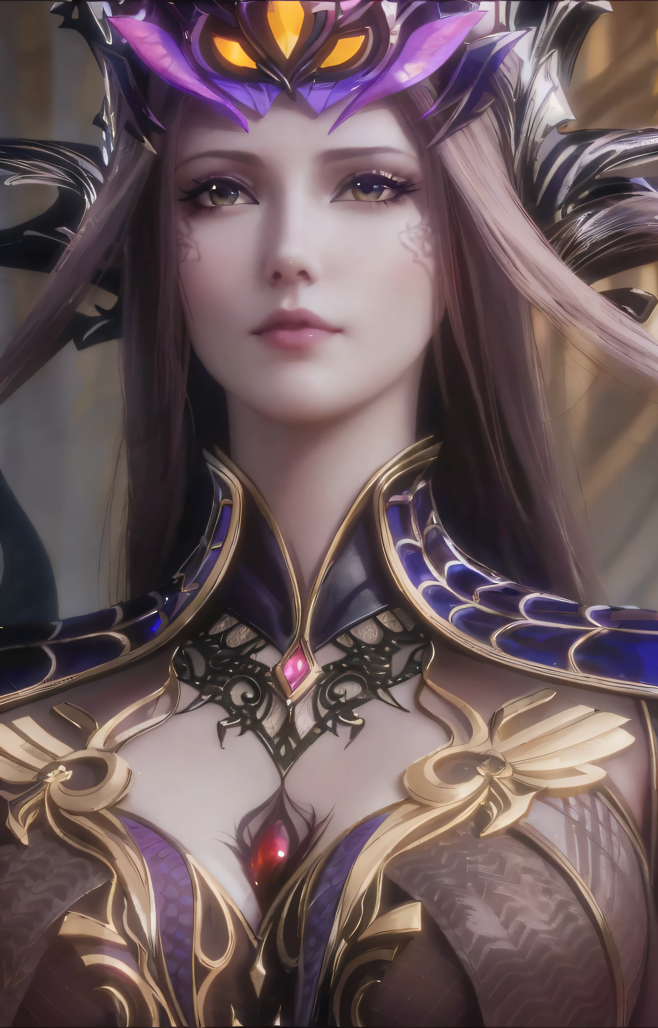 a close up of a woman with a very large breast and a very long hair, 4 k detail fantasy, cinematic goddess close shot, extremely detailed goddess shot, hyperdetailed fantasy character, portrait knights of zodiac girl, a beautiful fantasy empress, 2. 5 d cgi anime fantasy artwork, wow 4 k detail fantasy, beautiful and elegant elf queen, portrait of an elf queen