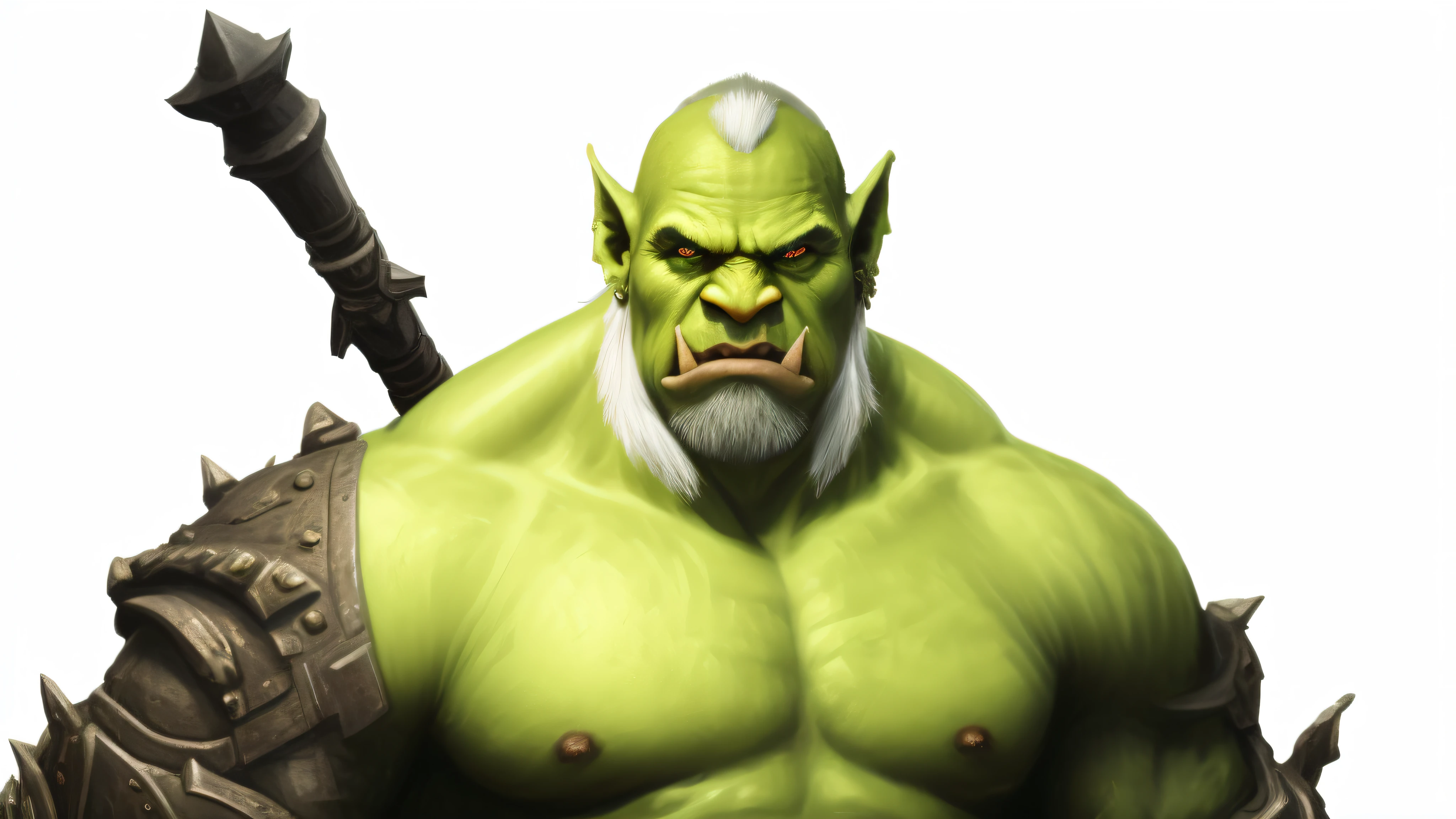 a close up of a man with a green face and a sword, orc, orc themed, ogre, green orc female, an orc, orc looking into the camera, orc warrior, warcraft character, portrait of an orc, half - orc, menacing orc, from warcraft, orcs, portrait of an orc warrior, portrait of an ork, an ork --auto --s2