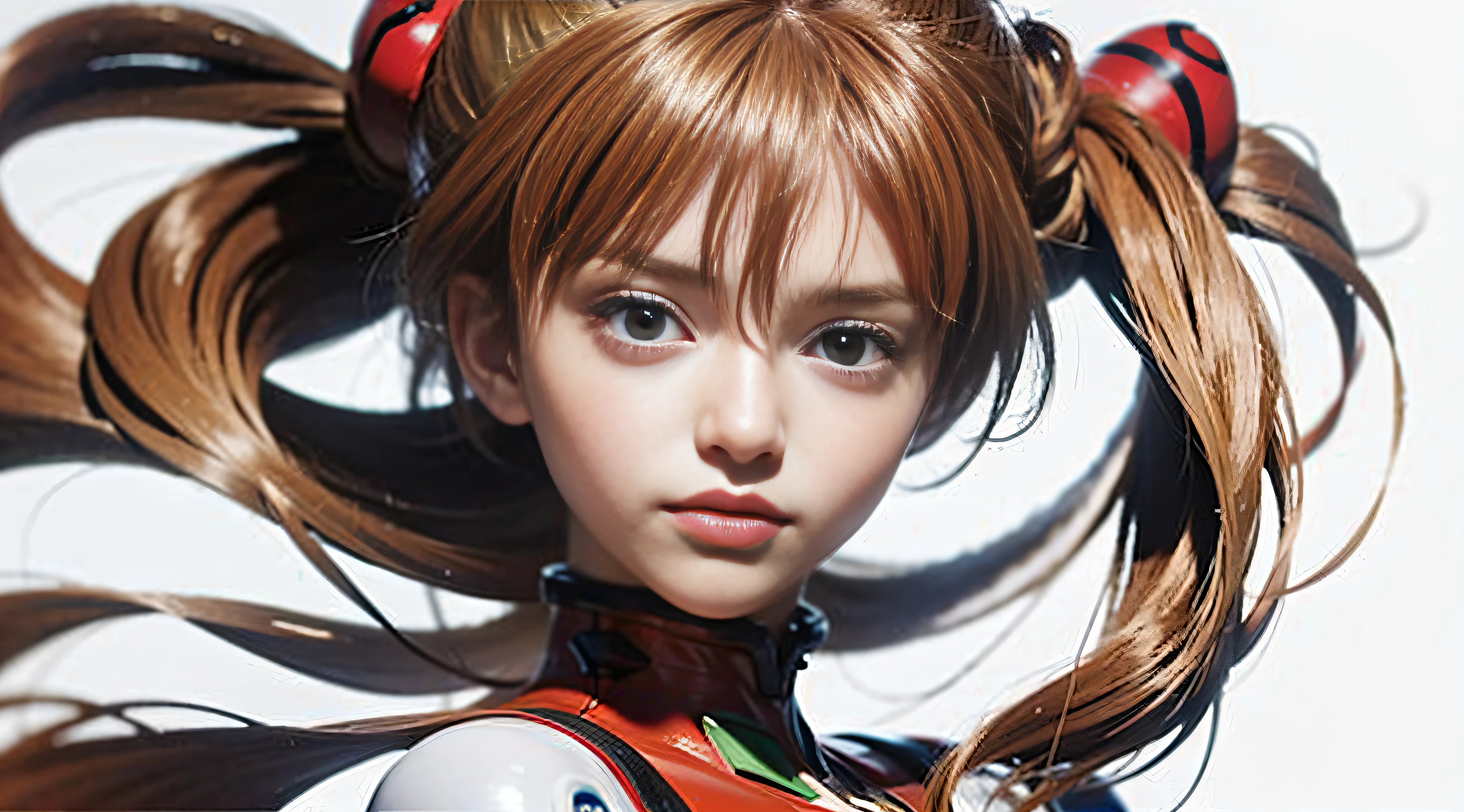 Asuka, close-up, 8K, best quality, white background