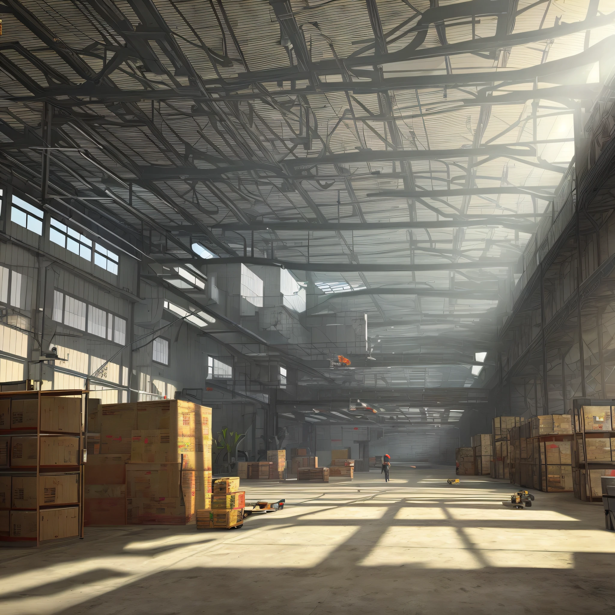 random background scene, interior background art, back room background, [[empty warehouse]] background, factory background, background art, background artwork, interior background, 2D game environment design, interior scene, 8K