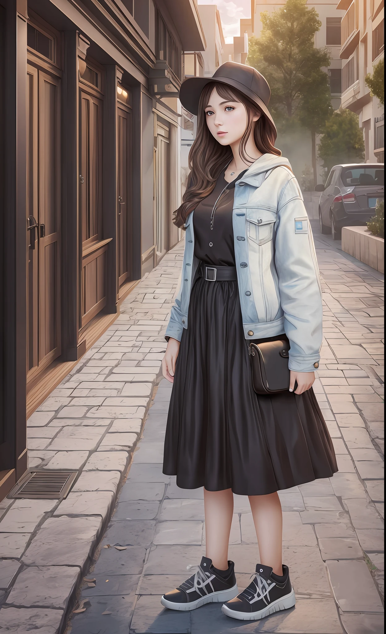 best quality, ultra high res, (photorealistic:1.4), 1girl, masterpiece, outdoors, full body, --auto --s2