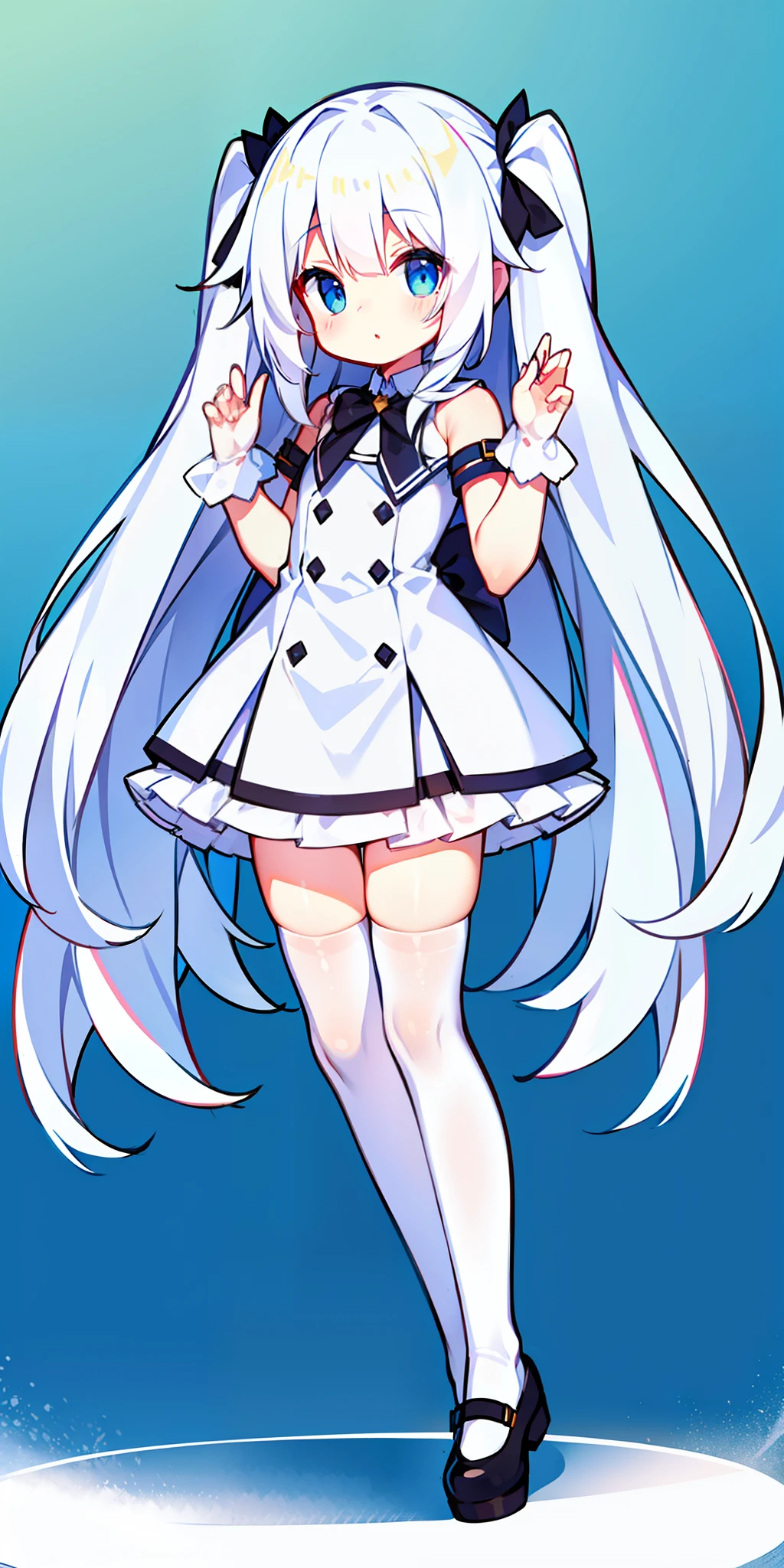 Long hair, cute, white stockings, high quality, dull hair