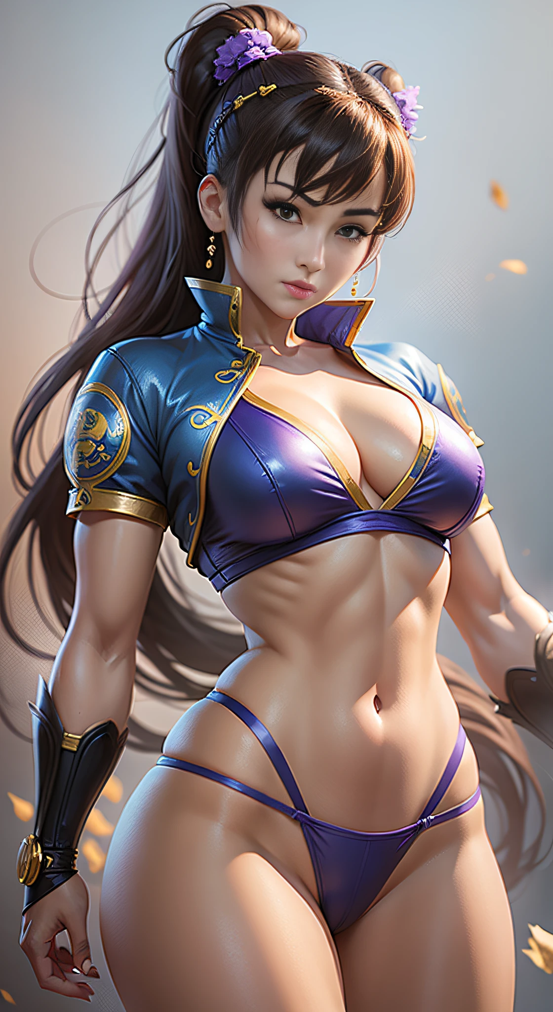 Chun Li, anime, realistic