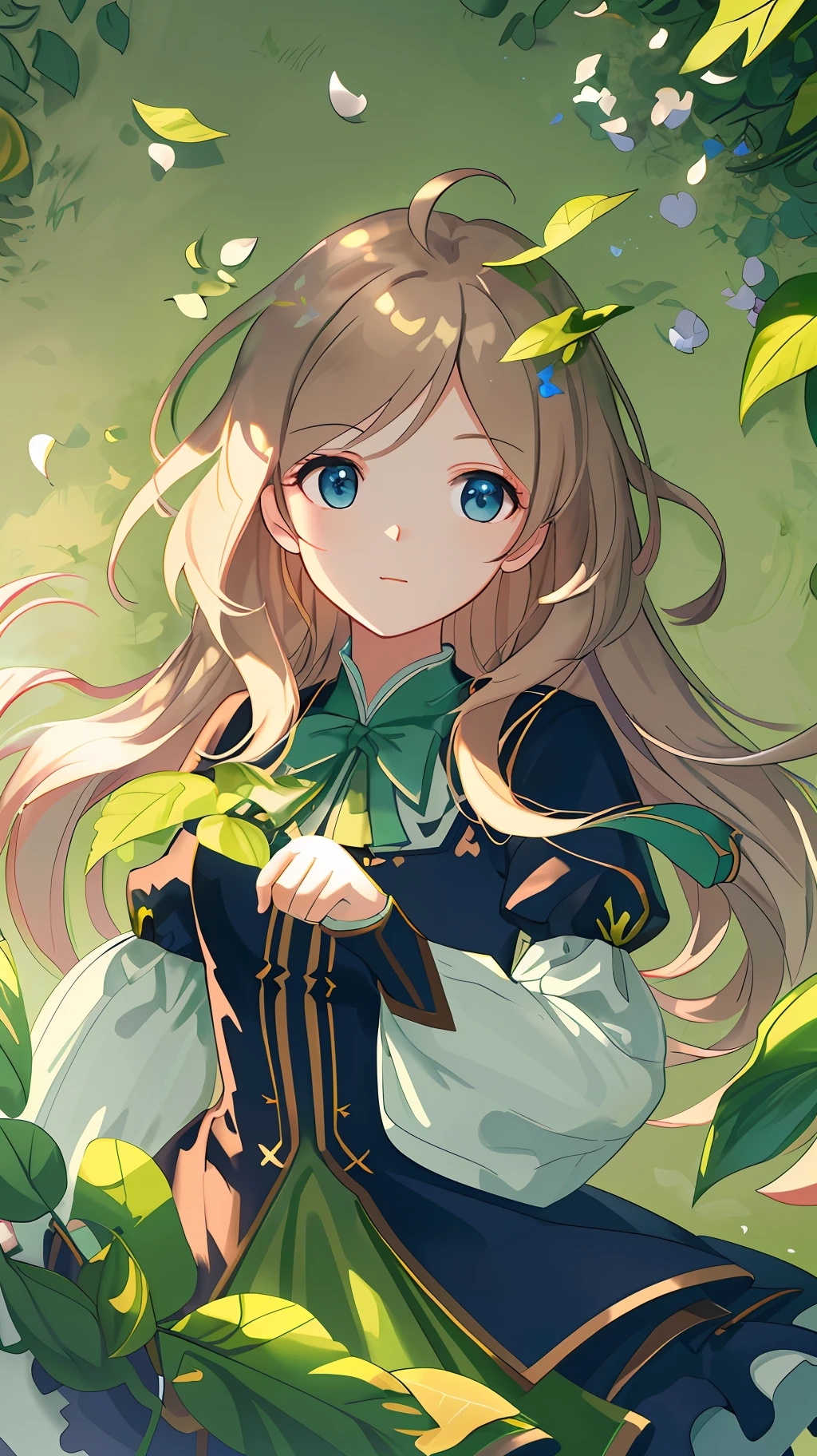no human, masterpiece, best quality, (very detailed CG Unity 8k wallpaper) (best quality), (best illustration), (best shadow) delicate leaves of nature petals of various colors falling in the air light tracking, super detailed --v6
