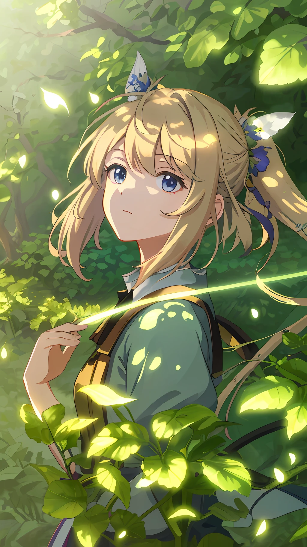 Masterpiece, best quality, (very detailed CG unity 8k wallpaper) (best quality), (best illustration), (best shadows) Nature's delicate leaves petals of various colors falling in the air light Tracking, super detailed --v6
