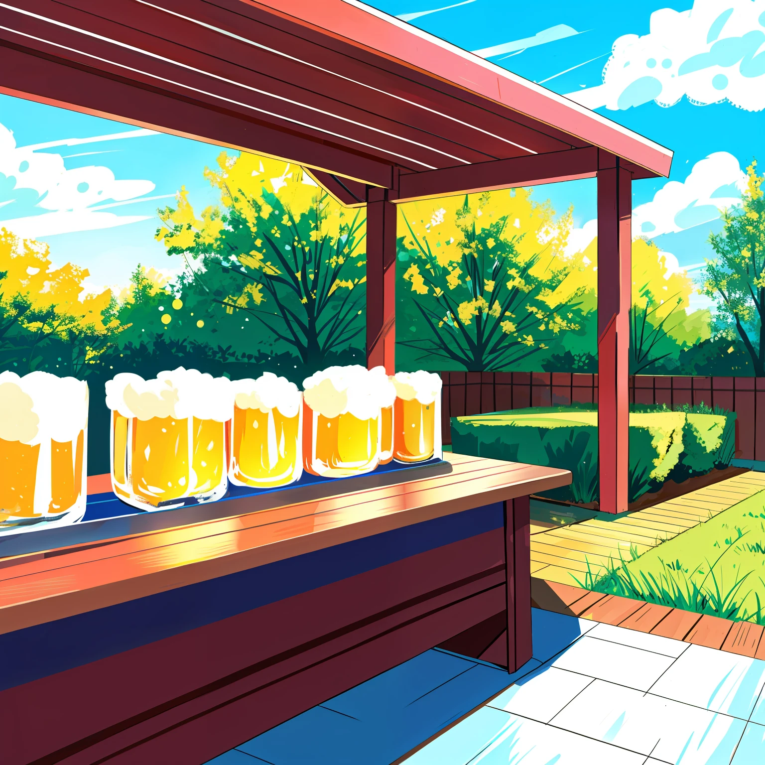 beer garden