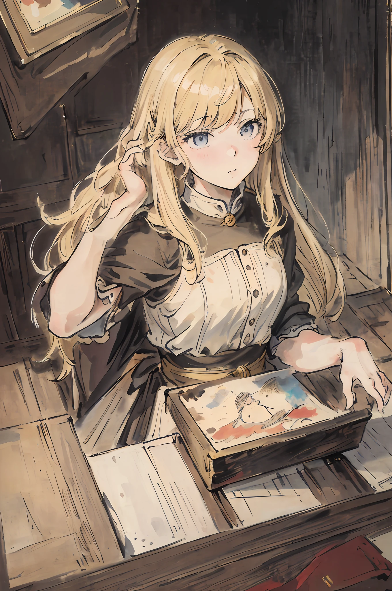 Masterpiece, Superb Girl, Best Girl, Best Beauty, World Masterpiece Theater, Super Fine, Extreme Quality, Extreme Quality, Blonde, High Resolution, Extreme Quality, 1girl, Extreme Quality, Illustration, Looking at the Audience, Impasto, Canvas, Oil Painting, Realistic, Realist, Real, Avatar