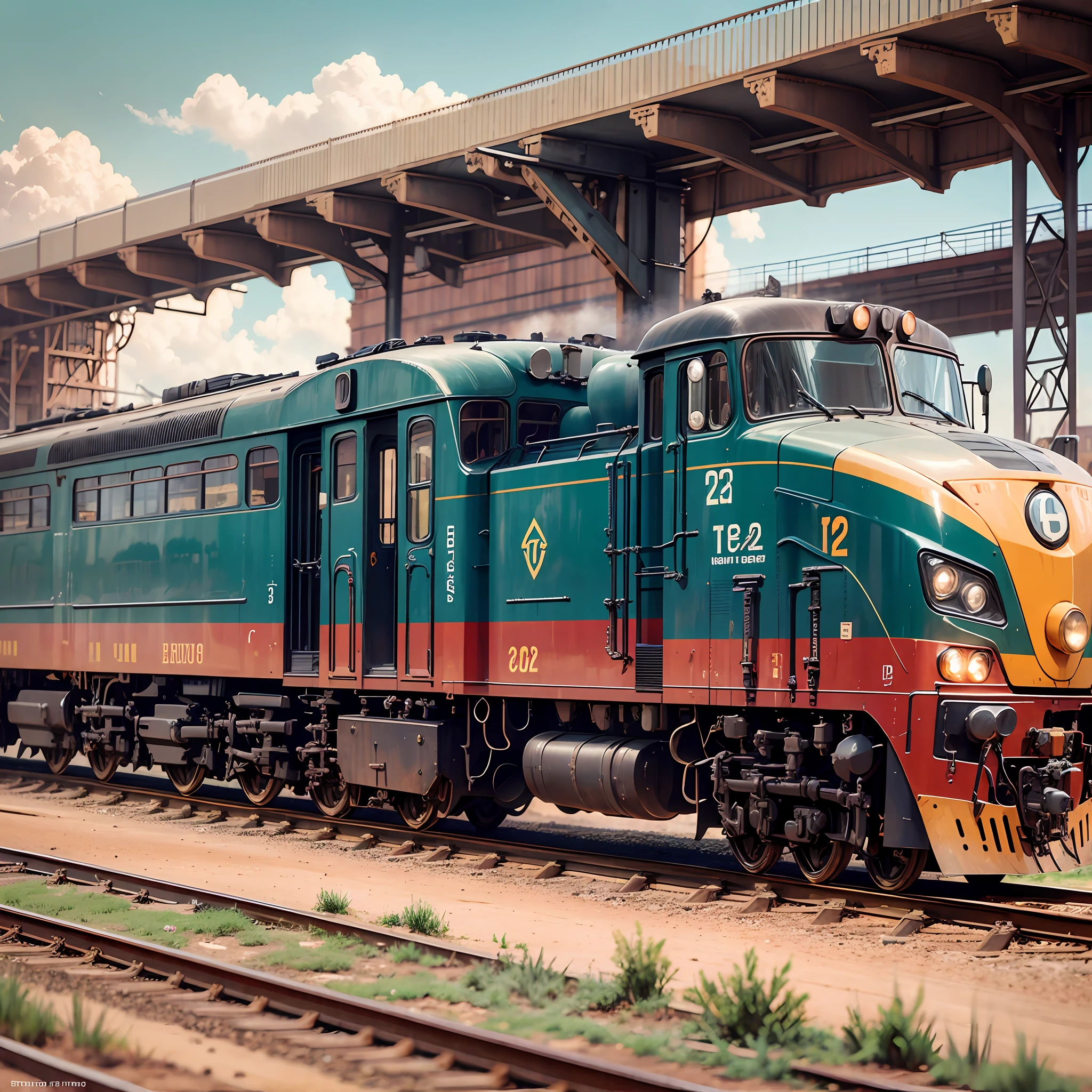 locomotive in feria station --auto --s2
