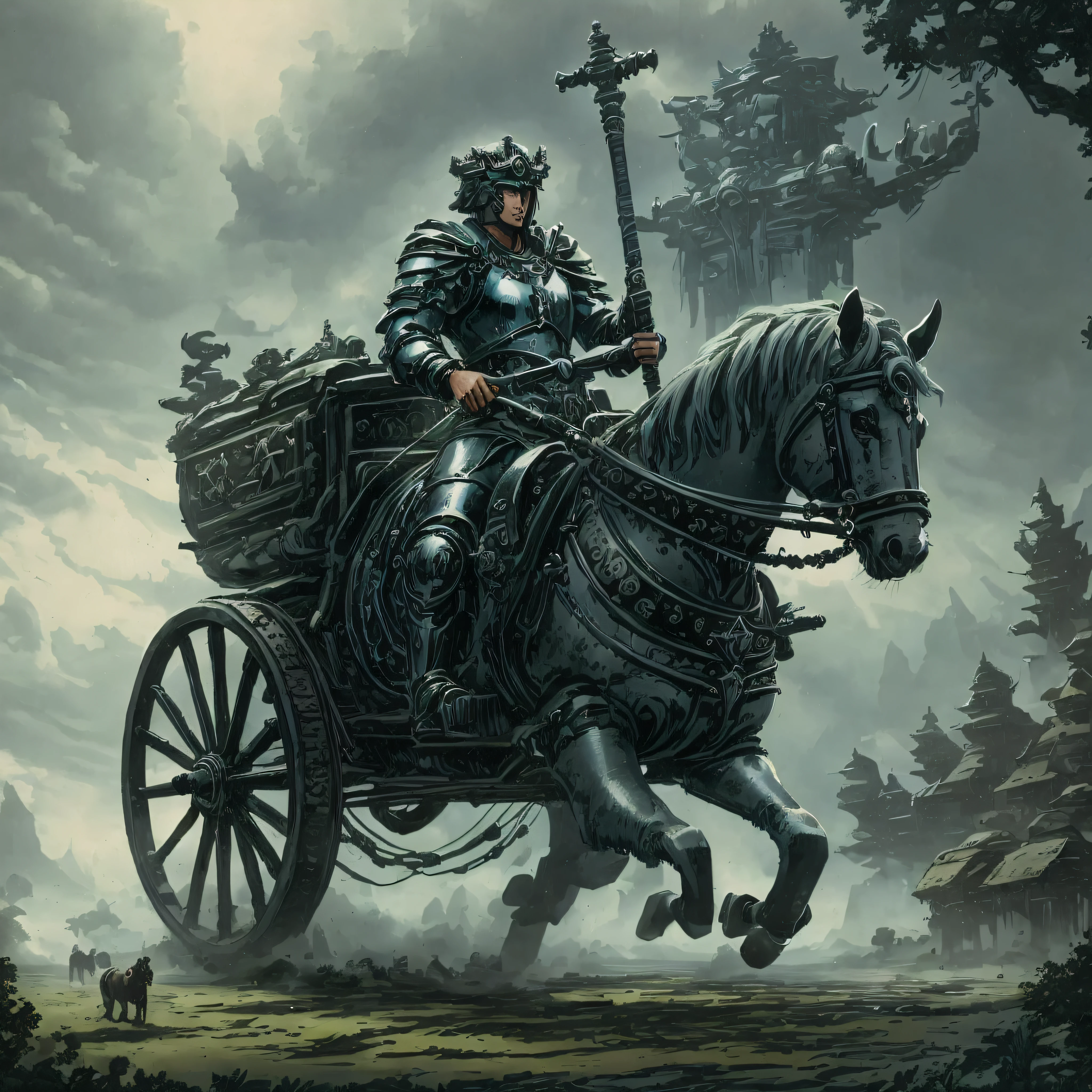 The Chariot card in the Tarot shows a majestic chariot in motion. The driver, with a confident posture, holds the reins firmly, controlling the horses that pull the carriage. Horses represent our desires and impulses, and can be in harmony or in tension. The Chariot is adorned with symbols of victory, such as a crown or a star. It symbolizes the pursuit of success and fulfillment. This letter reminds us of the importance of having a clear goal and the need for determination and direction to achieve it. The Chariot invites us to take the reins of our lives, overcome challenges and move forward with confidence towards success. It is a representation of our personal power and our ability to control the course of our journey.