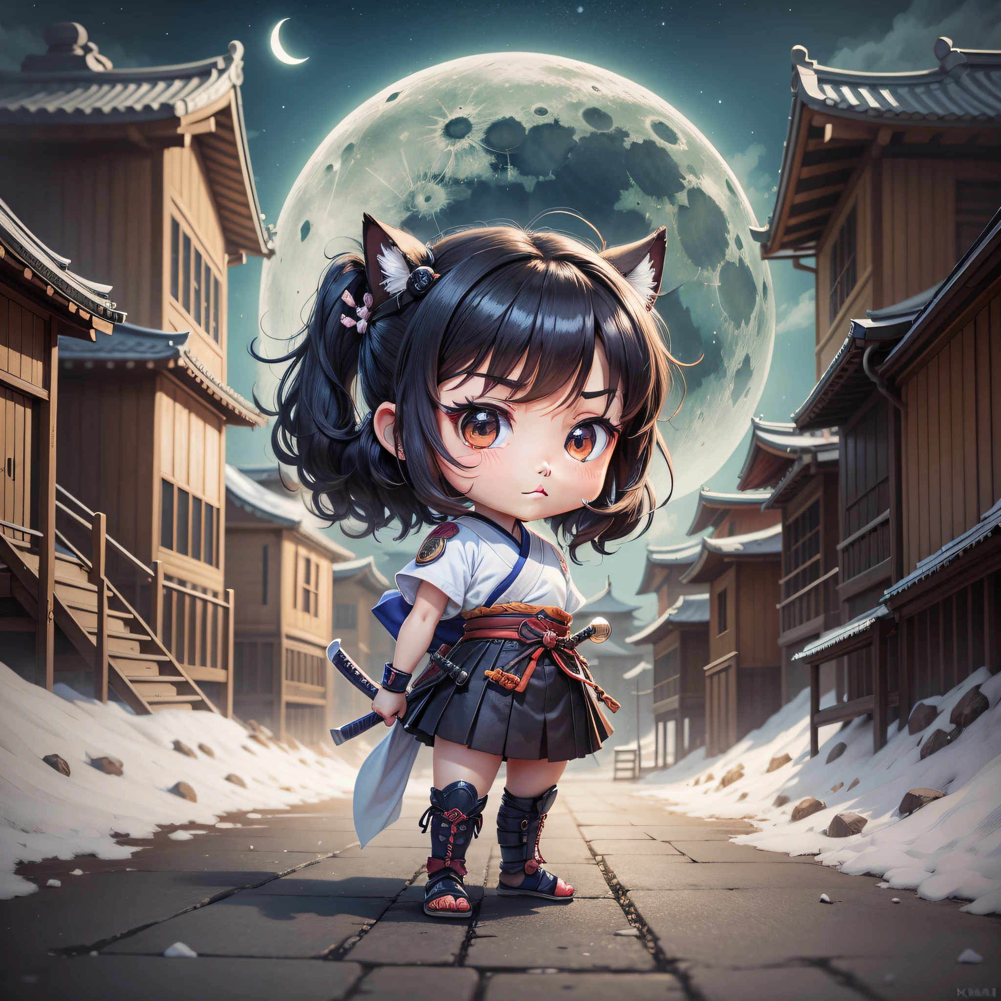 Chibi Style, Moon Samurai Chibi, Kaori