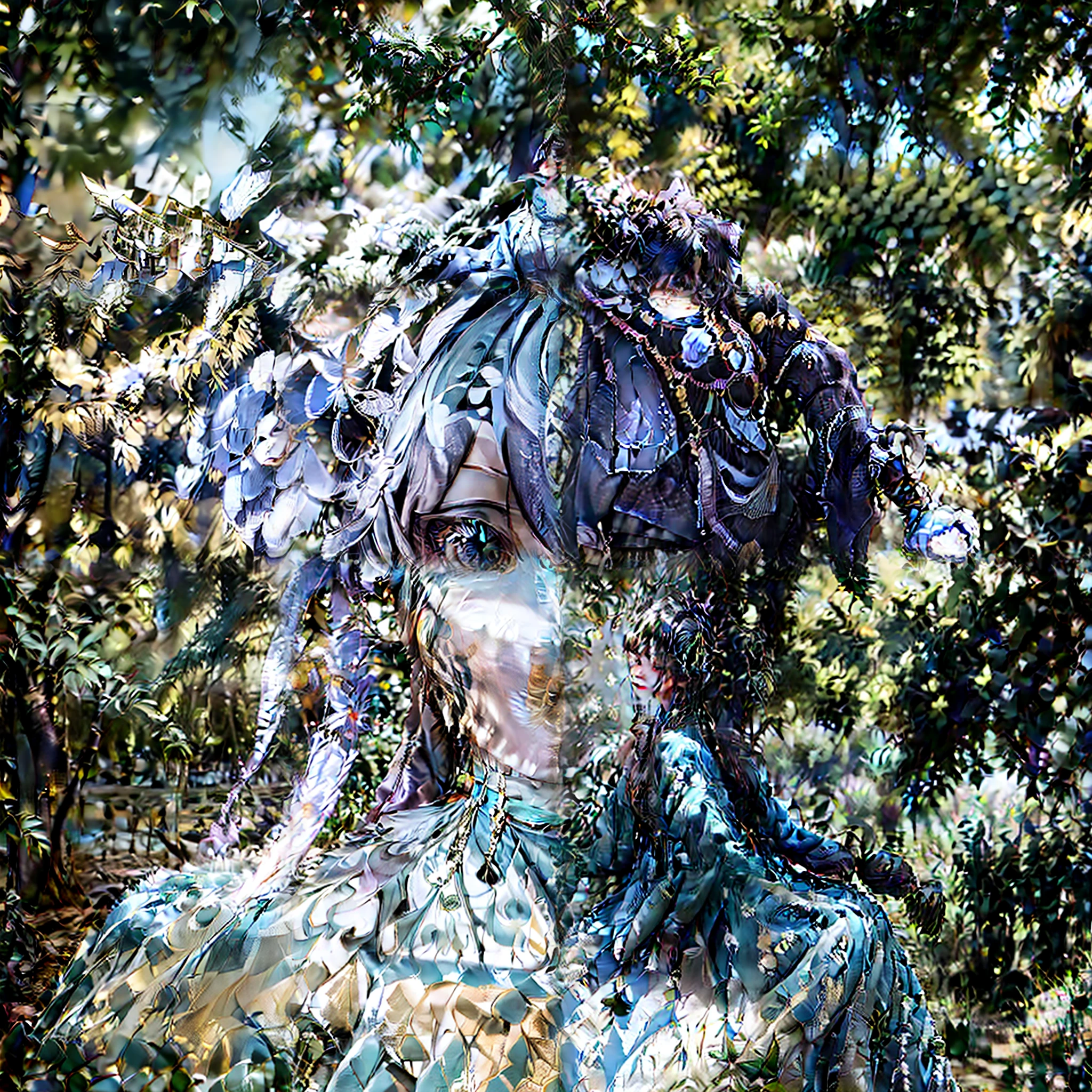 A digital art piece of a person's head made of puzzle pieces, symbolizing the complex and interdependent nature of mental health. --ar 2:3 --q 2 --s 750 --v 5