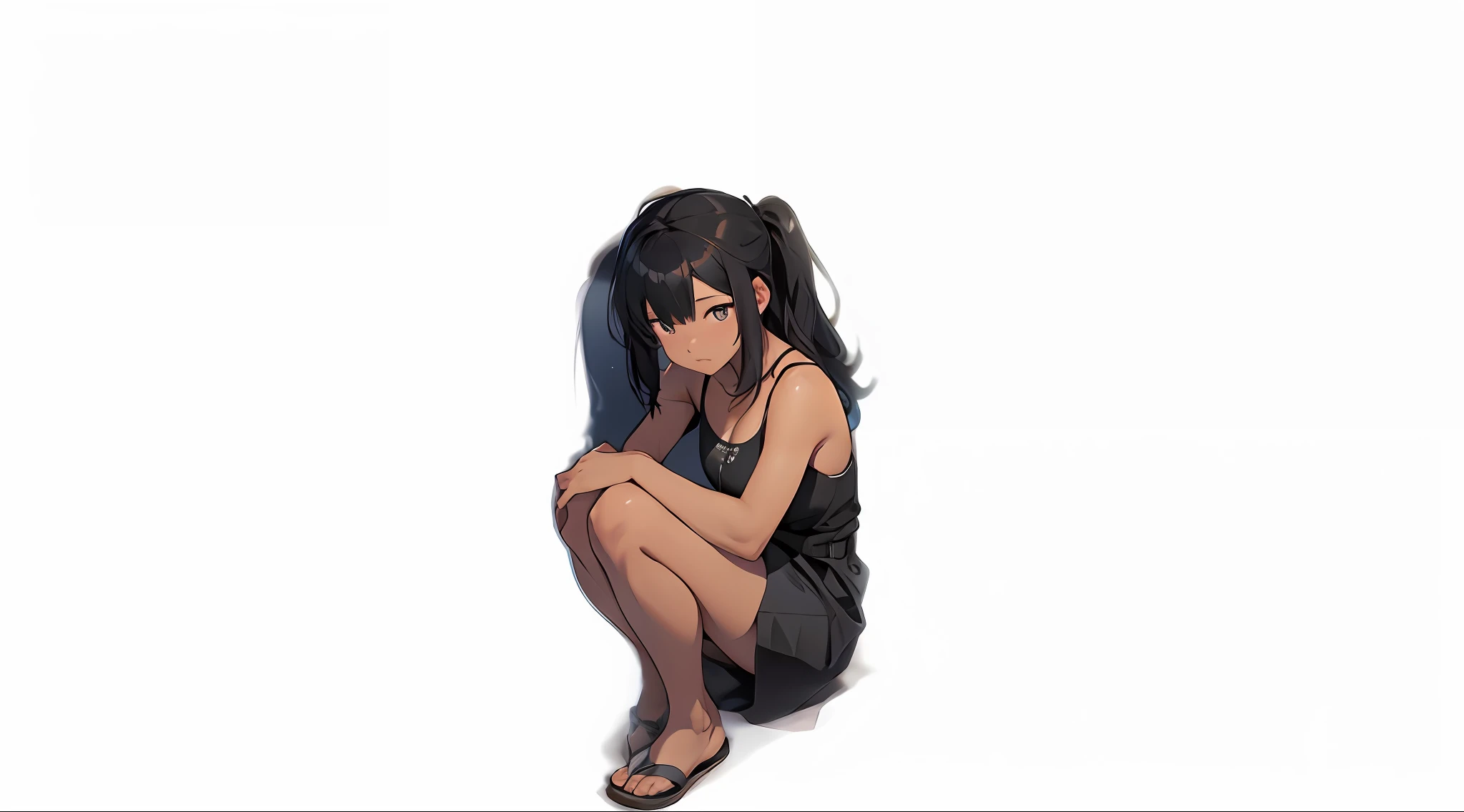 The background turns black