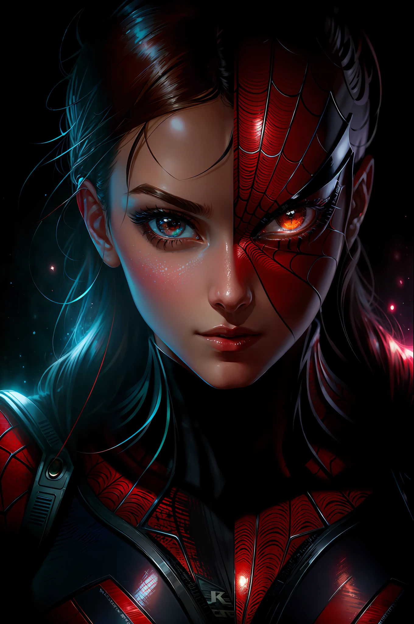 (Award-winning digital art: 1.3) from (Sketch: 1.3),(Energetic:1.3) Spidey, EmmaRob,CGSociety,ArtStation,(Saturated:1.3),(near portrait:1.3),(Female face:1.4),(gorgeous: 1.4),(eye-catching:1.3),beautiful,calendar stance,perfectly detailed eyes,studio lighting,themed background