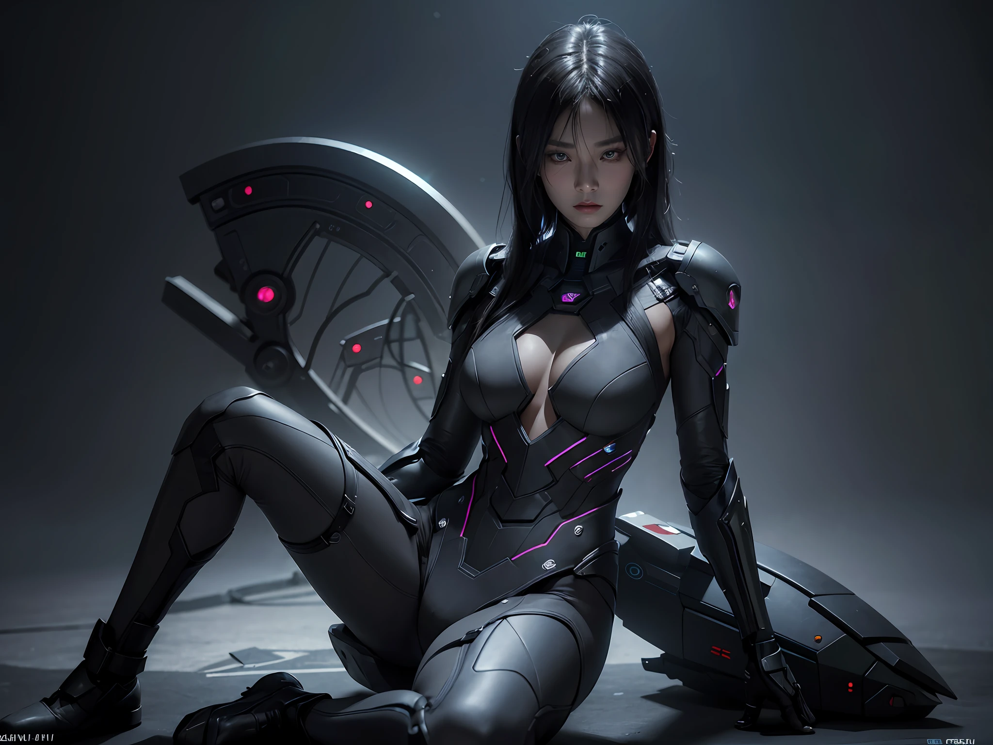 ((sci-fi, dark, futuristic)) beautiful chinese lesbian aliens invading planet earth, ((very sharp details)), ((((dark grey skin)))), ((perfect face)), ((perfect body)), ((full body shot)), hyper realistic, realistic face, realistic hair, ultra realistic, masterpiece, (8k, RAW photo, best quality, masterpiece:1.2), (realistic, photo-realistic:1.37), professional lighting, photon mapping, radiosity, physically-based rendering --v 6