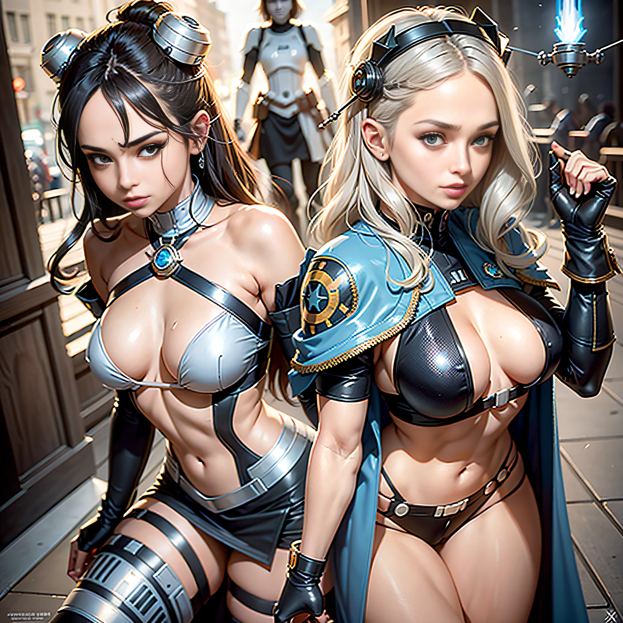 SunWar "Star Wars Xwing R2D2" conceptual Future "Heavy Metal" Devastating Mandolorian pure female aesthetics lower key:1.3 close:1.3 fire-follets Will-o'-the-wisp "luis Royo" dazzling women walking slowed down playing Cosplay "Princess":1.4 "Leia":1.4 "Nathalie Portman":1.4 Pilots jacket cowboy 38years sunLight luminescence ultra pro-photorealistic optimal detail qualities precise details:1.3 SLR resolution max perfection improved graduated Octane rendered UHD XT3 16K DSLR HDR UnrealEngine5 analog real shadows:1.3 3dcg saturated body:1.4 faces:1.4 cheekbone effects embarrassed glow beautiful:1.4 eyes:1.4 opals iris lazulis turquoise pupils eyeliner open mouth teeth obvious smiles dark hairstyles short bangs:1.3 ecstatic:1.0.1 floating jackets fixed symmetrical body athletes oiling eccentric cape levitating shoulder-off white shirt lace clavicles papillotes navy thick leathers varied breasts pointed:1.4 satin supports Felt Bikini Skirt:1.4 Matching Loose Swinging Spinels Navel:1.3 Depths:1.3 Revealing Pubic Pubis Pubis-Hairy Obvious Covered:1.3 Underwear Waist Chastity-Belt Padlock Gold ornate silver agate tied garters thick thighs legs high volumetric Gothic stainless steel boots ornate onyx ruby invokes delicate incandescents Unity Toys Crystalline DoF X-Wing (EOS R6 135mm 1/1250s f/2.8 ISO400) R2D2 Mechanized adaptable ion Canon DoF mannequins "wide Sabre"  dramatic fully clothed mounts armor heavy chrome metallic covered flat bands fathoms richly decorated coppers:1.2 fullbodye "Darth Vader" background:1.3 sharpness equirectangular 360 headphones+antenna decorated rune Pearl embroidered plasma glyphs lava Tourmaline DoF engravings [(masterpiece 1,3) (Willi Baumeister:1.1) (John T. Biggers:1,2)::17 Alessandro Casagrande, Greg Rutkowski, Sally Mann Guweiz and James Jean tattoo CGSCOSITY (by Michelangelo)] Bruce Weber girls raw varied etc.