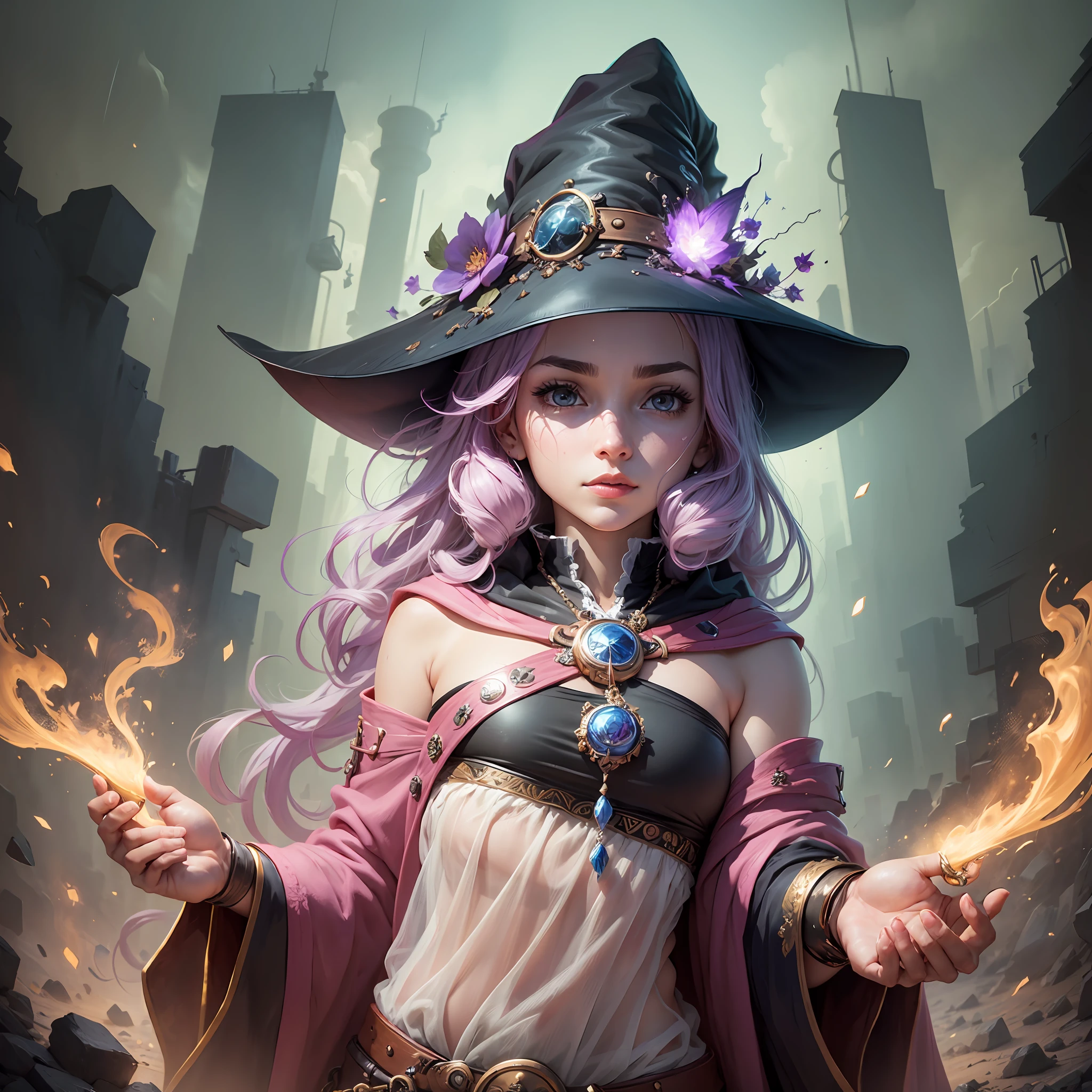 (1girl:1.3), Solo, Body Parts, Official Art, Unified 8K Wallpaper, Ultra Detailed, Beautiful & Aesthetic, Beautiful, Masterpiece, Best Quality, Cool, Soft Shadows, Tech, Glamour Spells, Amulet, Witch Duty, --auto --s2