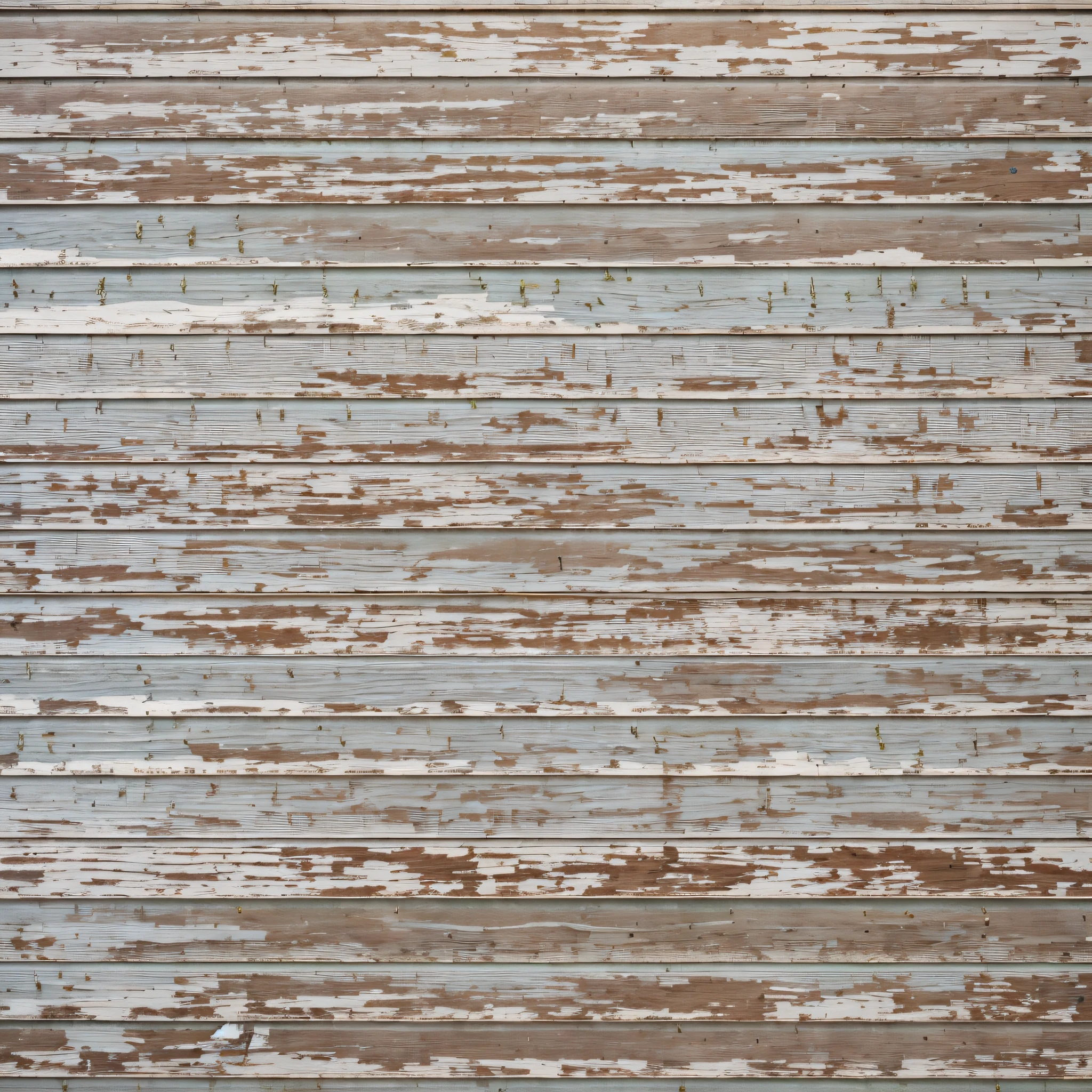 arafed wood siding with peeling paint and peeling paint, dull flaking paint, peeling paint, faded chipped paint, weathered, worn paint, chipped paint, cracked paint, shack close up, high resolution texture, paint texture, aged and weathered, subtle wear - and - tear, distressed paint, white plank siding, cracked and faded in places, decay texture