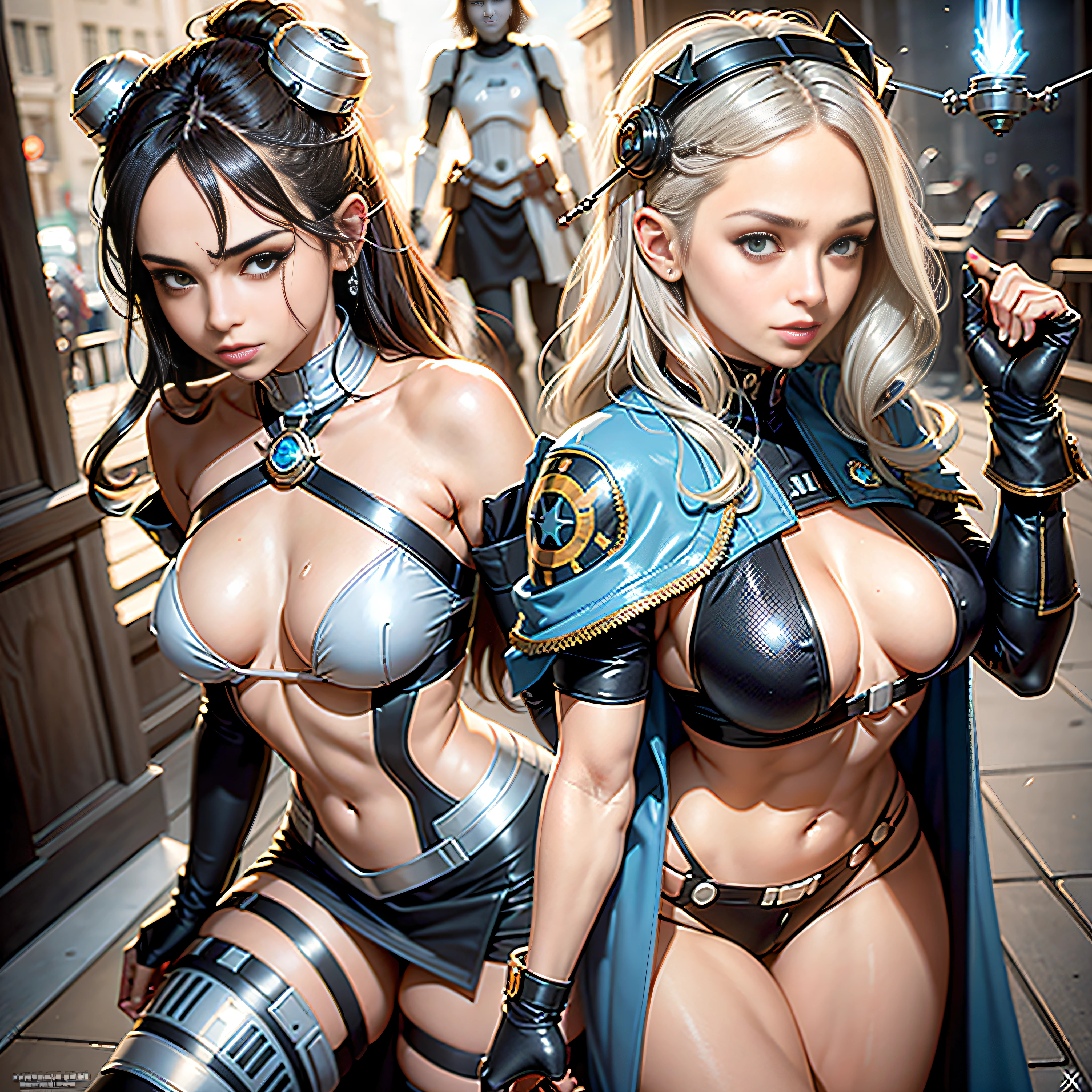 SunWar "Star Wars Xwing R2D2" conceptual Future "Heavy Metal" Devastating Mandolorian pure female aesthetics lower key:1.3 close:1.3 fire-follets Will-o'-the-wisp "luis Royo" dazzling women walking slowed down playing Cosplay "Princess":1.4 "Leia":1.4 "Nathalie Portman":1.4 Pilots jacket cowboy 38years sunLight luminescence ultra pro-photorealistic optimal detail qualities precise details:1.3 SLR resolution max perfection improved graduated Octane rendered UHD XT3 16K DSLR HDR UnrealEngine5 analog real shadows:1.3 3dcg saturated body:1.4 faces:1.4 cheekbone effects embarrassed glow beautiful:1.4 eyes:1.4 opals iris lazulis turquoise pupils eyeliner open mouth teeth obvious smiles dark hairstyles short bangs:1.3 ecstatic:1.0.1 floating jackets fixed symmetrical body athletes oiling eccentric cape levitating shoulder-off white shirt lace clavicles papillotes navy thick leathers varied breasts pointed:1.4 satin supports Felt Bikini Skirt:1.4 Matching Loose Swinging Spinels Navel:1.3 Depths:1.3 Revealing Pubic Pubis Pubis-Hairy Obvious Covered:1.3 Underwear Waist Chastity-Belt Padlock Gold ornate silver agate tied garters thick thighs legs high volumetric Gothic stainless steel boots ornate onyx ruby invokes delicate incandescents Unity Toys Crystalline DoF X-Wing (EOS R6 135mm 1/1250s f/2.8 ISO400) R2D2 Mechanized adaptable ion Canon DoF mannequins "wide Sabre"  dramatic fully clothed mounts armor heavy chrome metallic covered flat bands fathoms richly decorated coppers:1.2 fullbodye "Darth Vader" background:1.3 sharpness equirectangular 360 headphones+antenna decorated rune Pearl embroidered plasma glyphs lava Tourmaline DoF engravings [(masterpiece 1,3) (Willi Baumeister:1.1) (John T. Biggers:1,2)::17 Alessandro Casagrande, Greg Rutkowski, Sally Mann Guweiz and James Jean tattoo CGSCOSITY (by Michelangelo)] Bruce Weber girls raw varied etc.