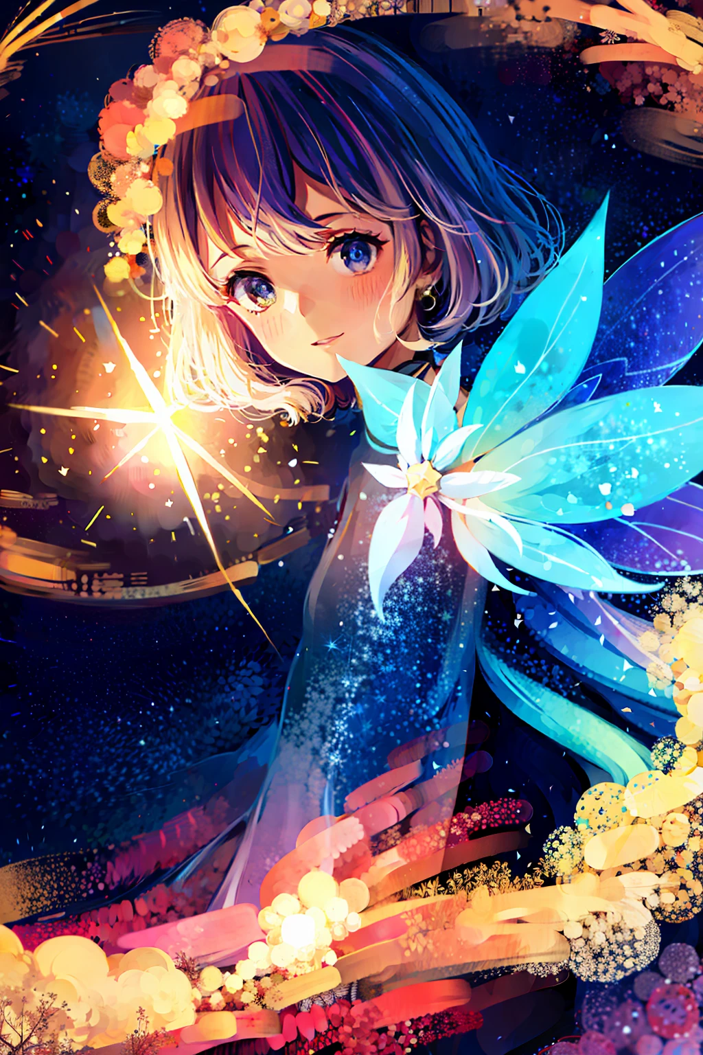 Starry Sky Girl Fairy Tale