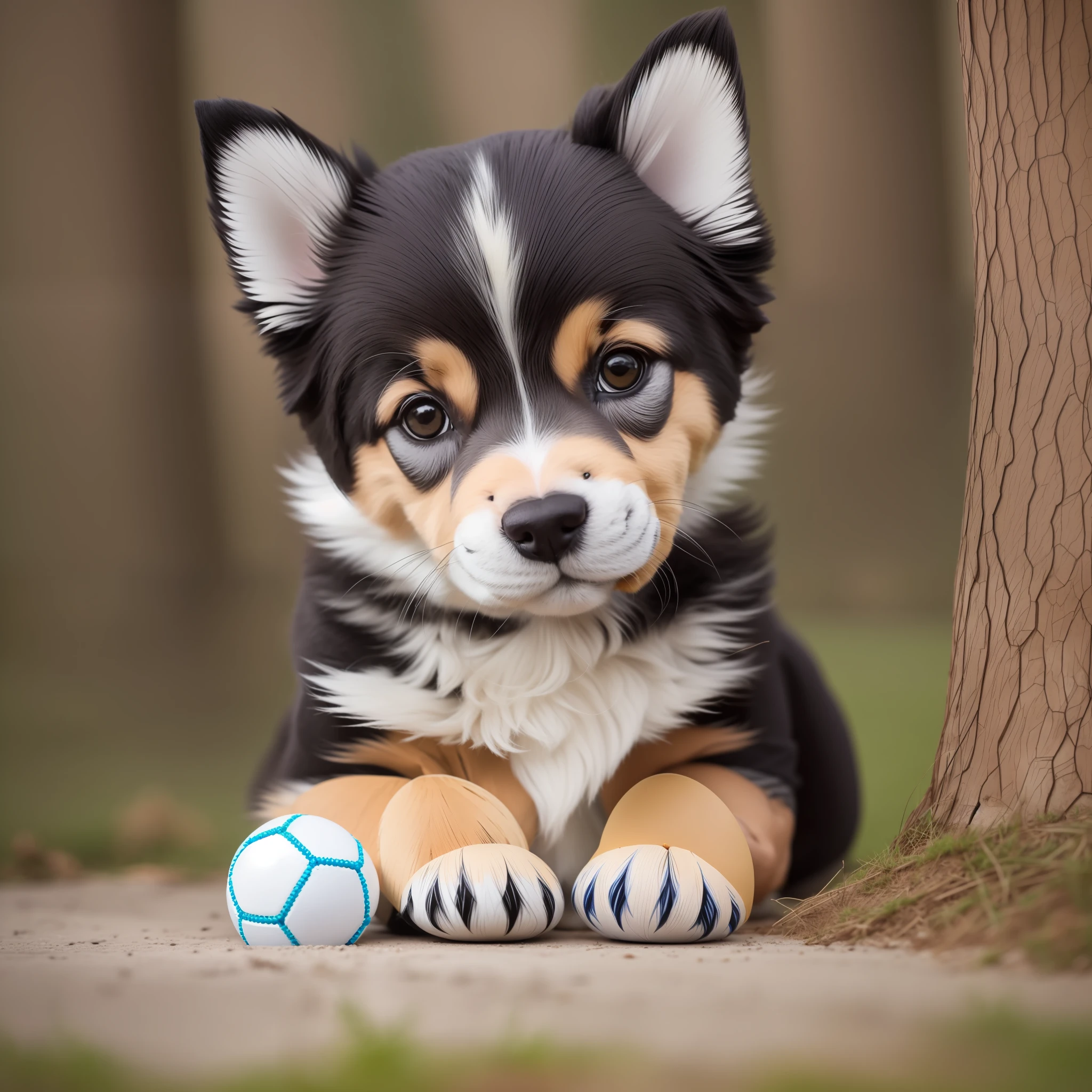 Add a toy ball
