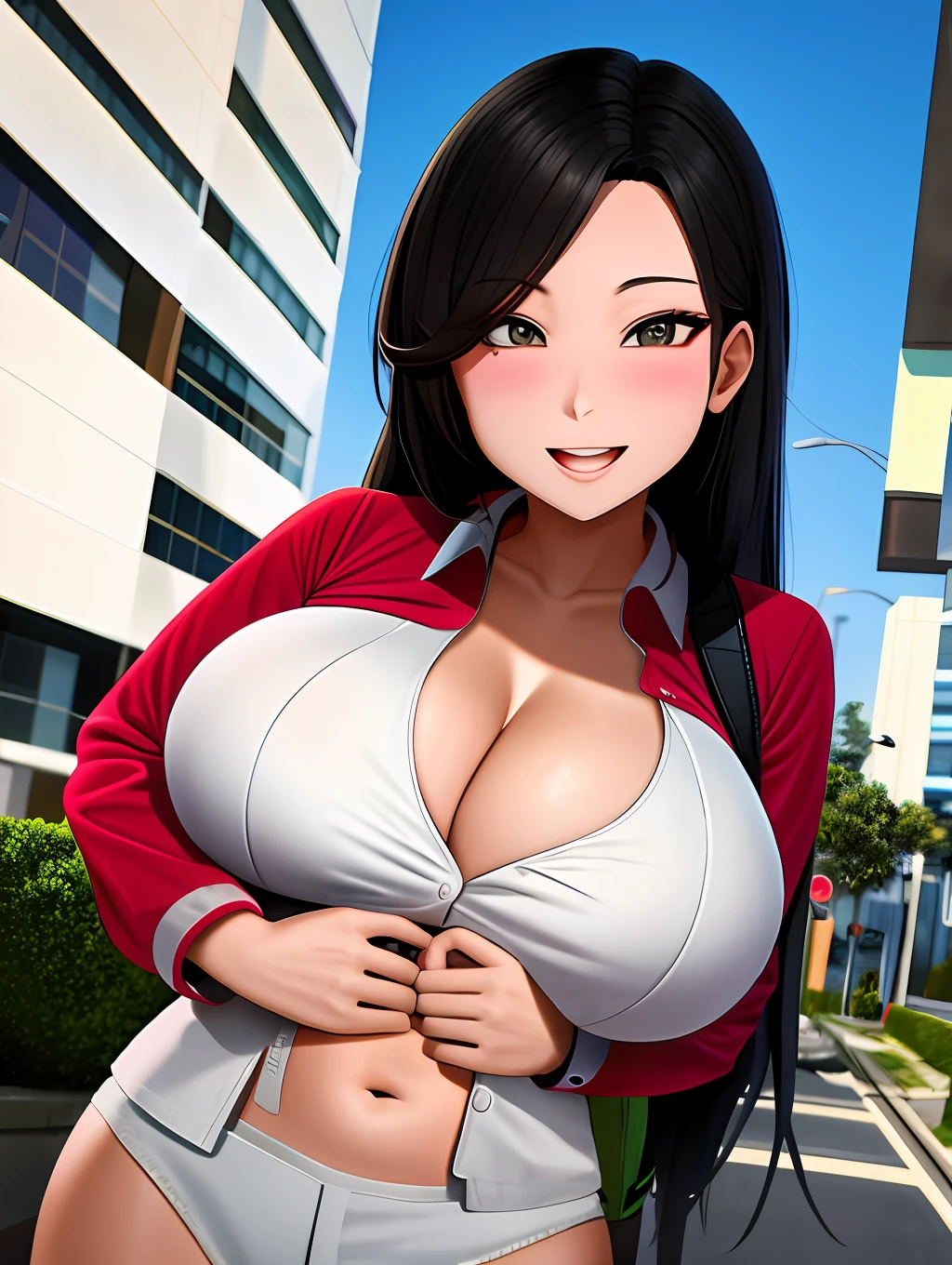 Hot Filipino girl with big breasts in public best quality