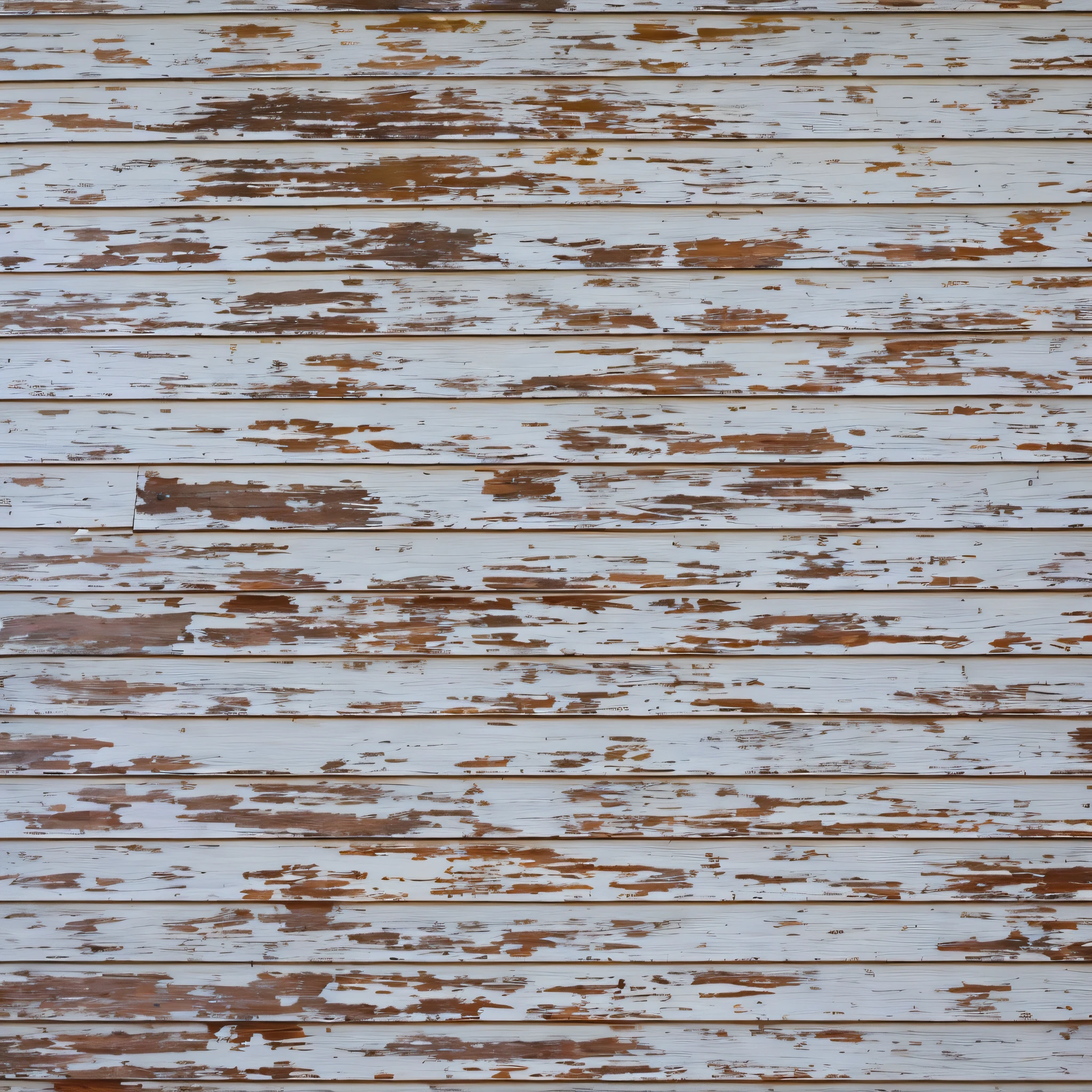 arafed wood siding with peeling paint and peeling paint, dull flaking paint, peeling paint, faded chipped paint, weathered, worn paint, chipped paint, cracked paint, shack close up, high resolution texture, paint texture, aged and weathered, subtle wear - and - tear, distressed paint, white plank siding, cracked and faded in places, decay texture