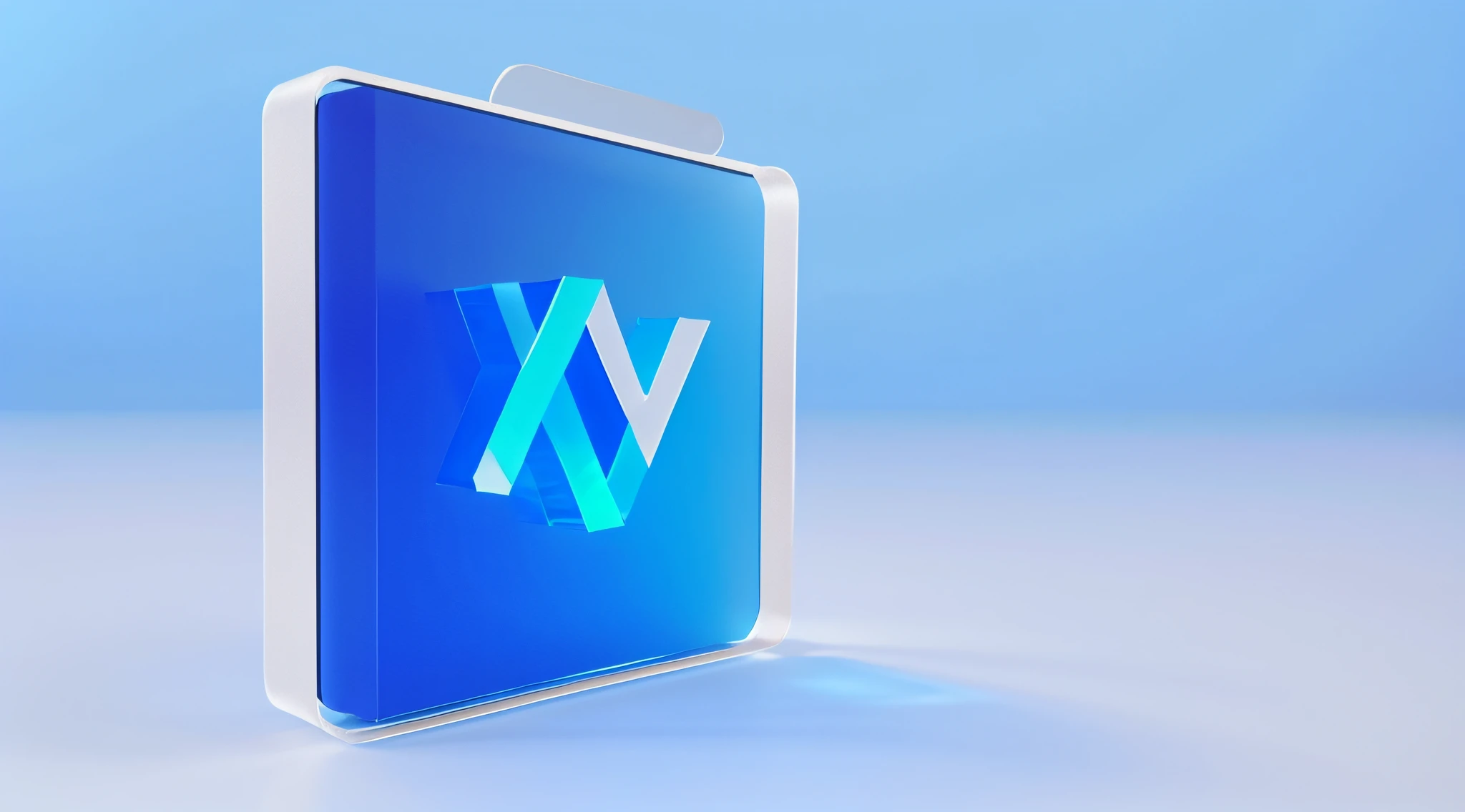 A character icon, blue, frosted glass, transparent tech, industrial design, white background, studio lighting, 3D, C4D, blender, pinterest, oc renderer, dribbling, high detail, 8K