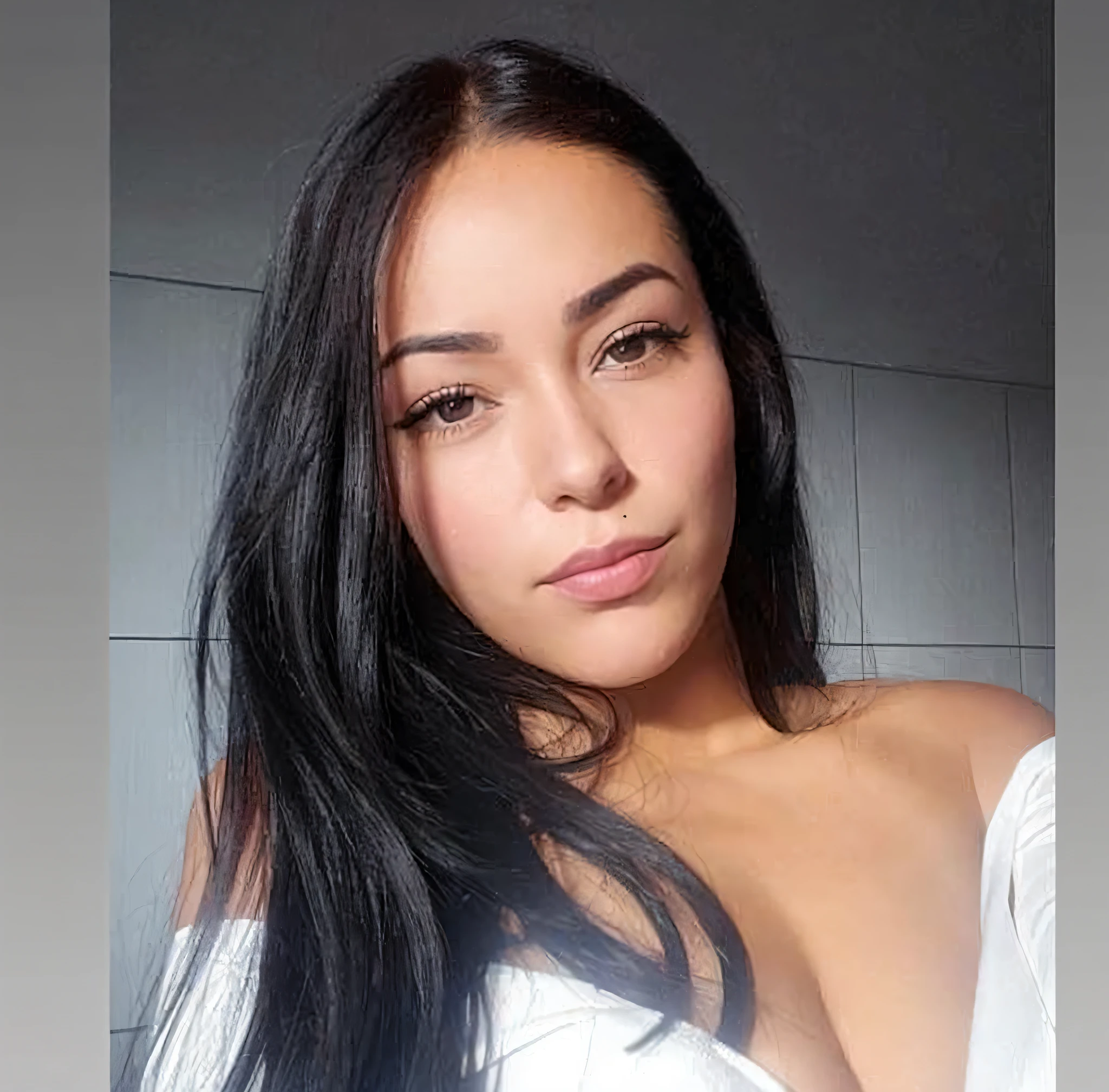 arafed woman with long black hair posing for a picture, ayahausca, 30-year-old woman from cuba, alanis guillen, violet myers, profile image, beautiful mexican woman, 30 years old woman, 3 0 years old woman, angelawhite, lorena avarez, 18 years old, gorgeous latina face