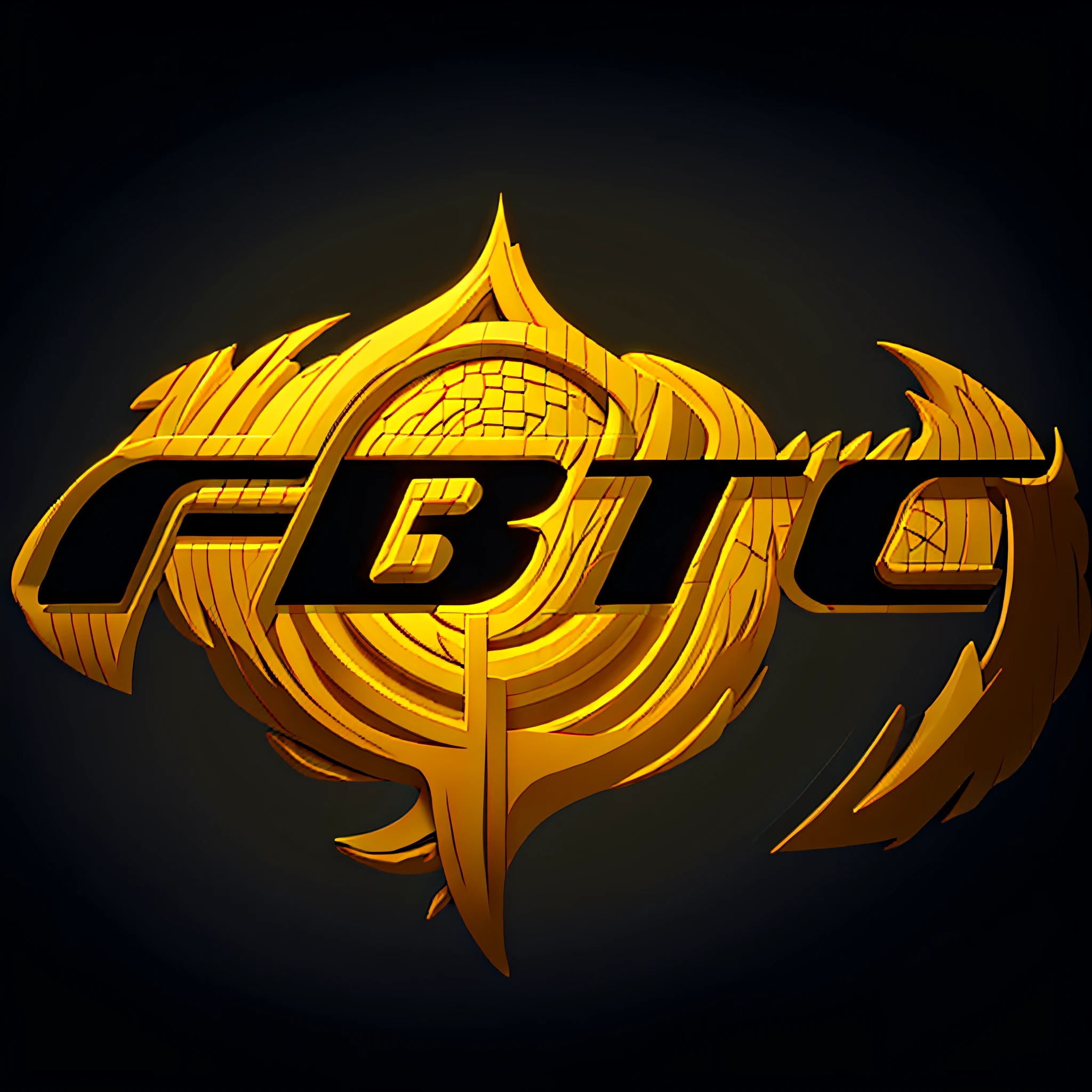 a yellow background with a black logo and a yellow background, fbx, fit build, fanatec peripherals, etc, f 8, f8, fibonacci pattern, best logo, fibonacci, profile picture, instagram picture, artist unknown, official photos, by Frits Van den Berghe, profile picture 1024px, official artwork