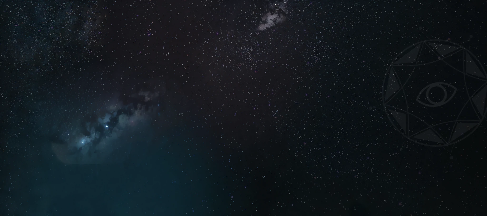 Make a dark background of space
