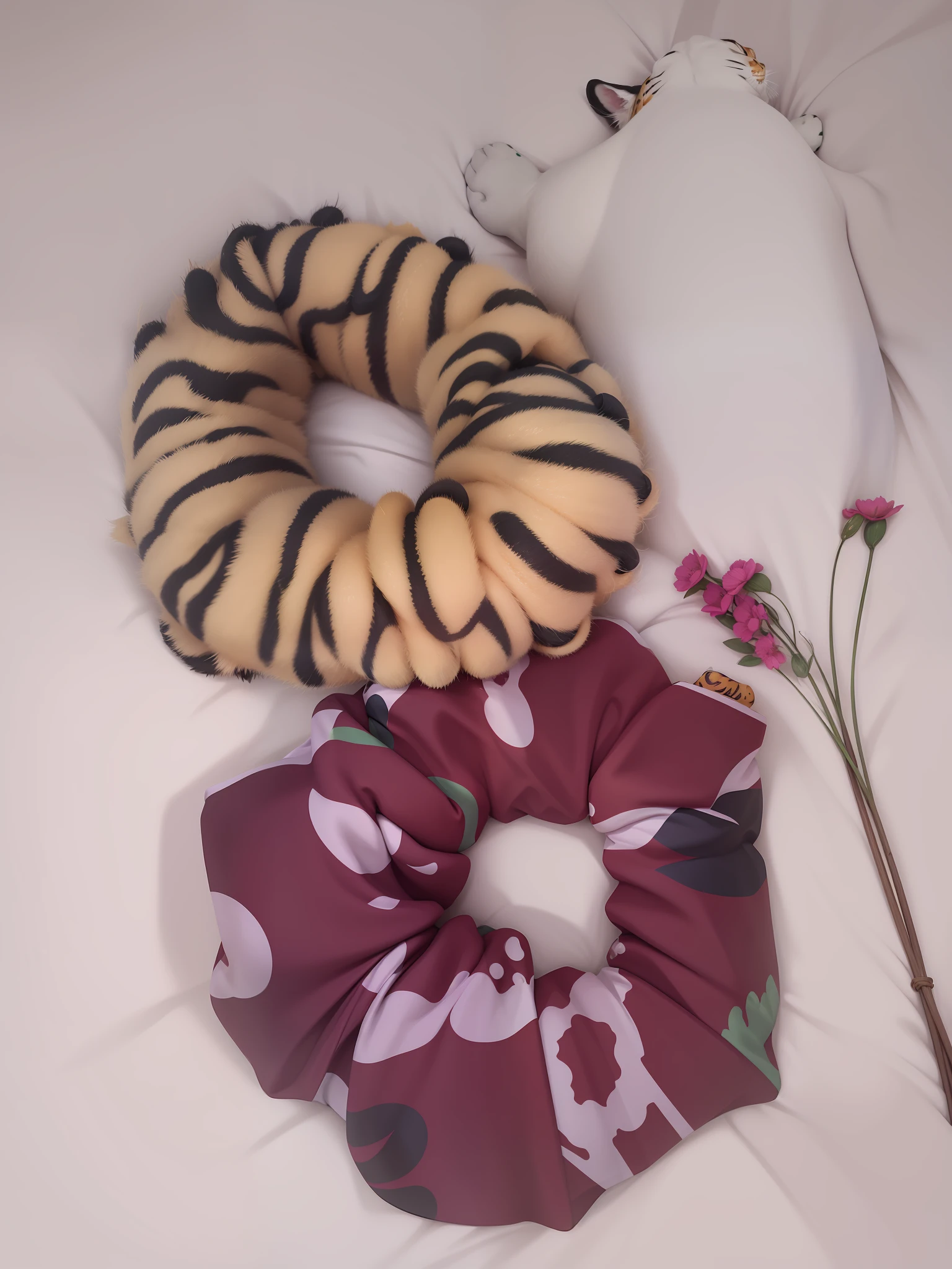 one xuxa with tiger print and another xuxa with cactus print