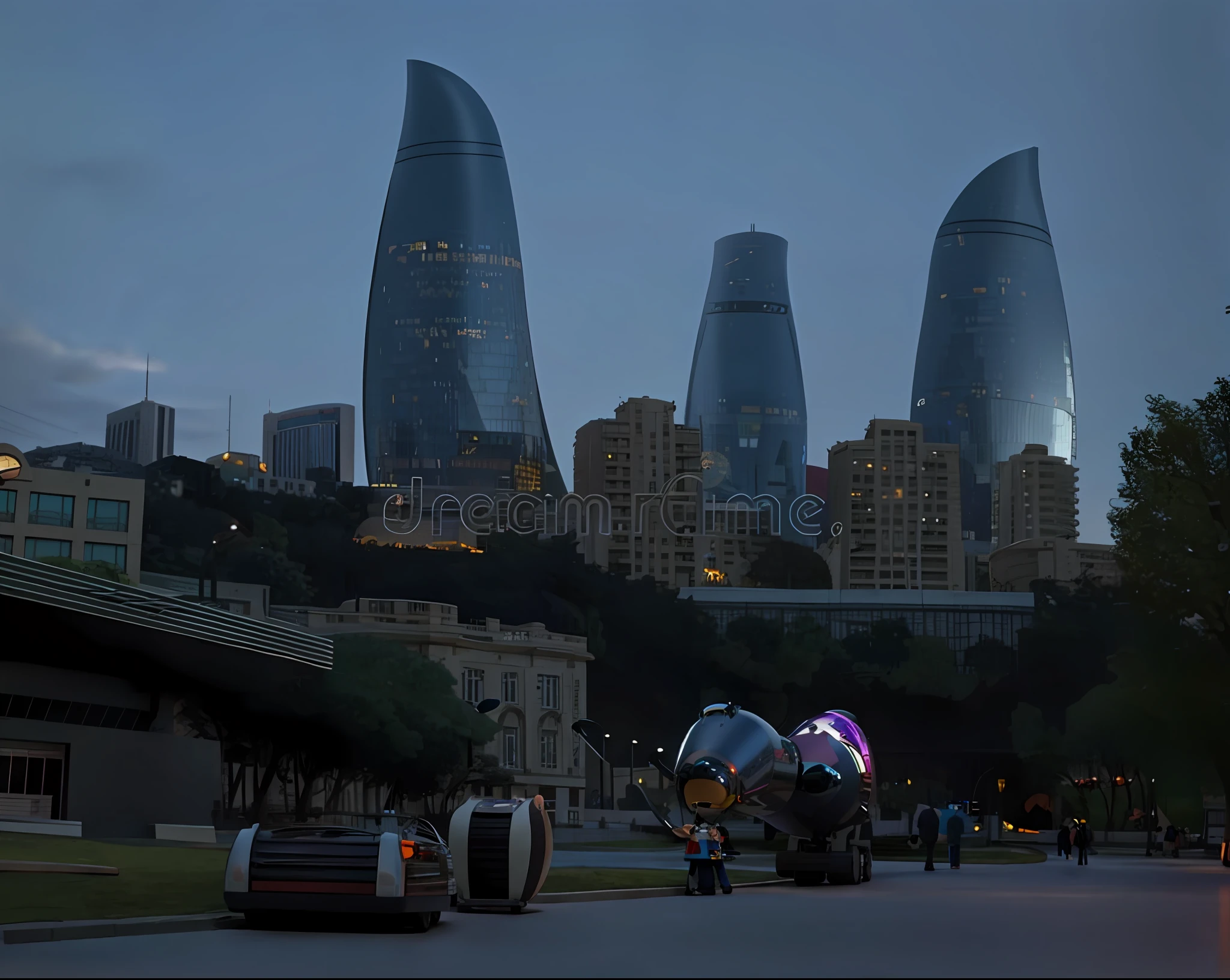 Baku City, Disney pixar cartoon
