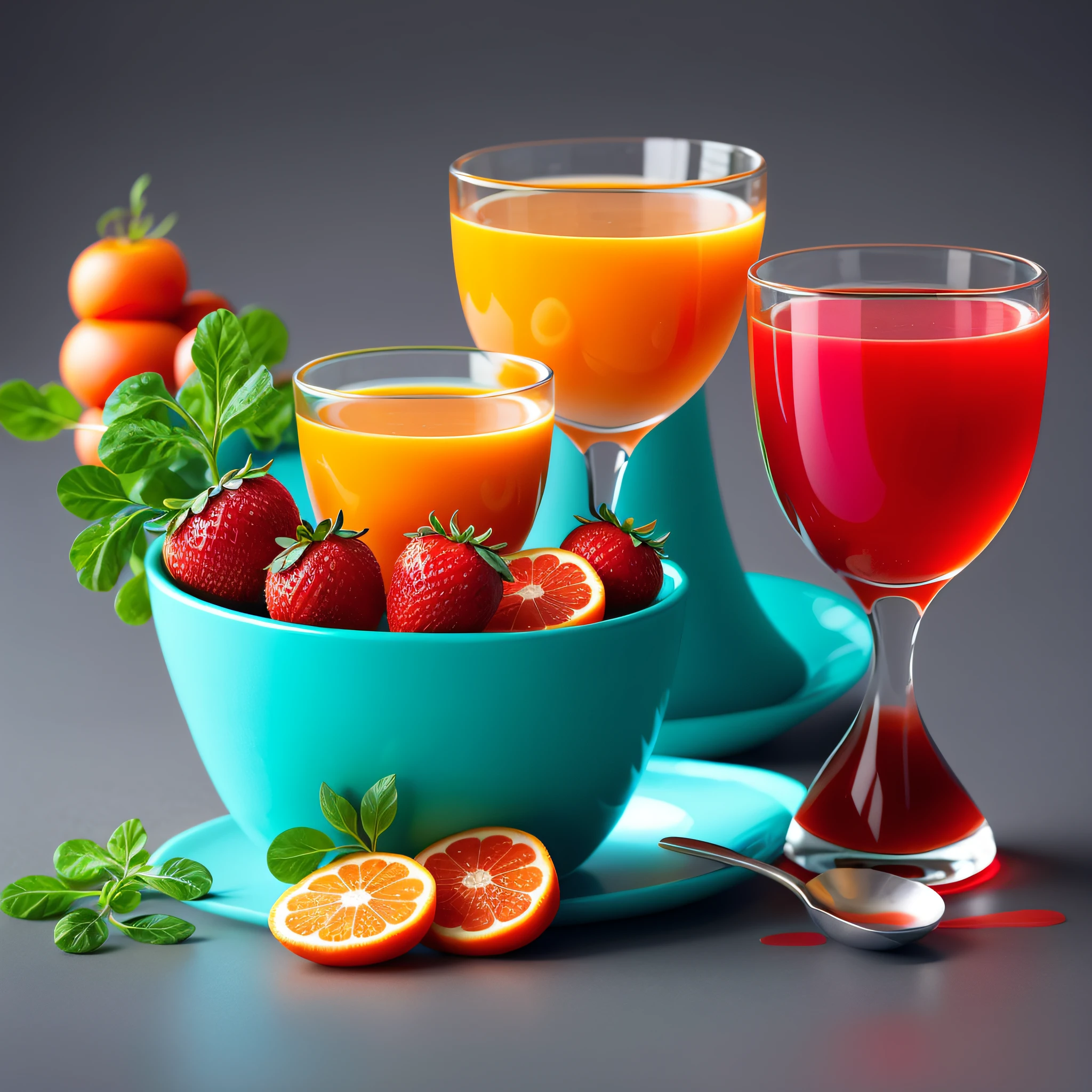 Create an image for the cover of an ebook, where the main theme is about shots and antioxidant and anti-inflammatory juices