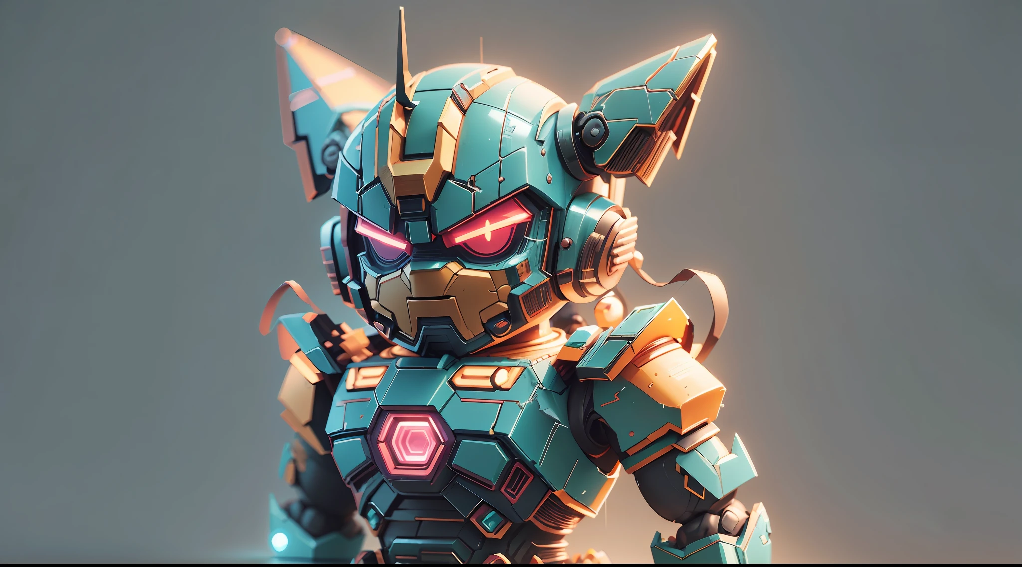 cute Mazinger Z toy, standing character, soft smooth lighting, soft pastel colors, Skottie Young, 3D Blender render, polycount, modular constructivism, pop surrealism, physically based rendering, square image --auto --s2