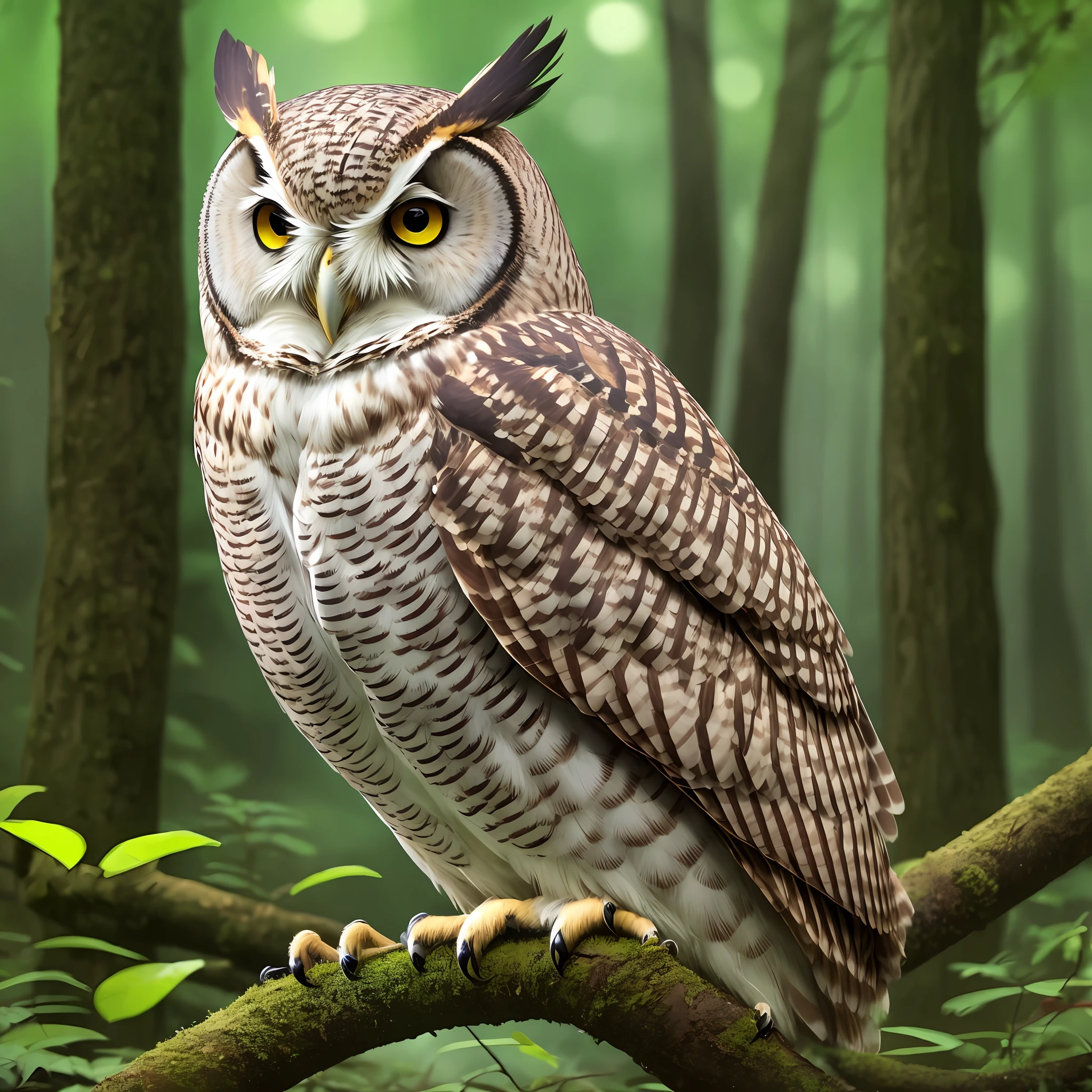 An owl in the forest --auto --s2