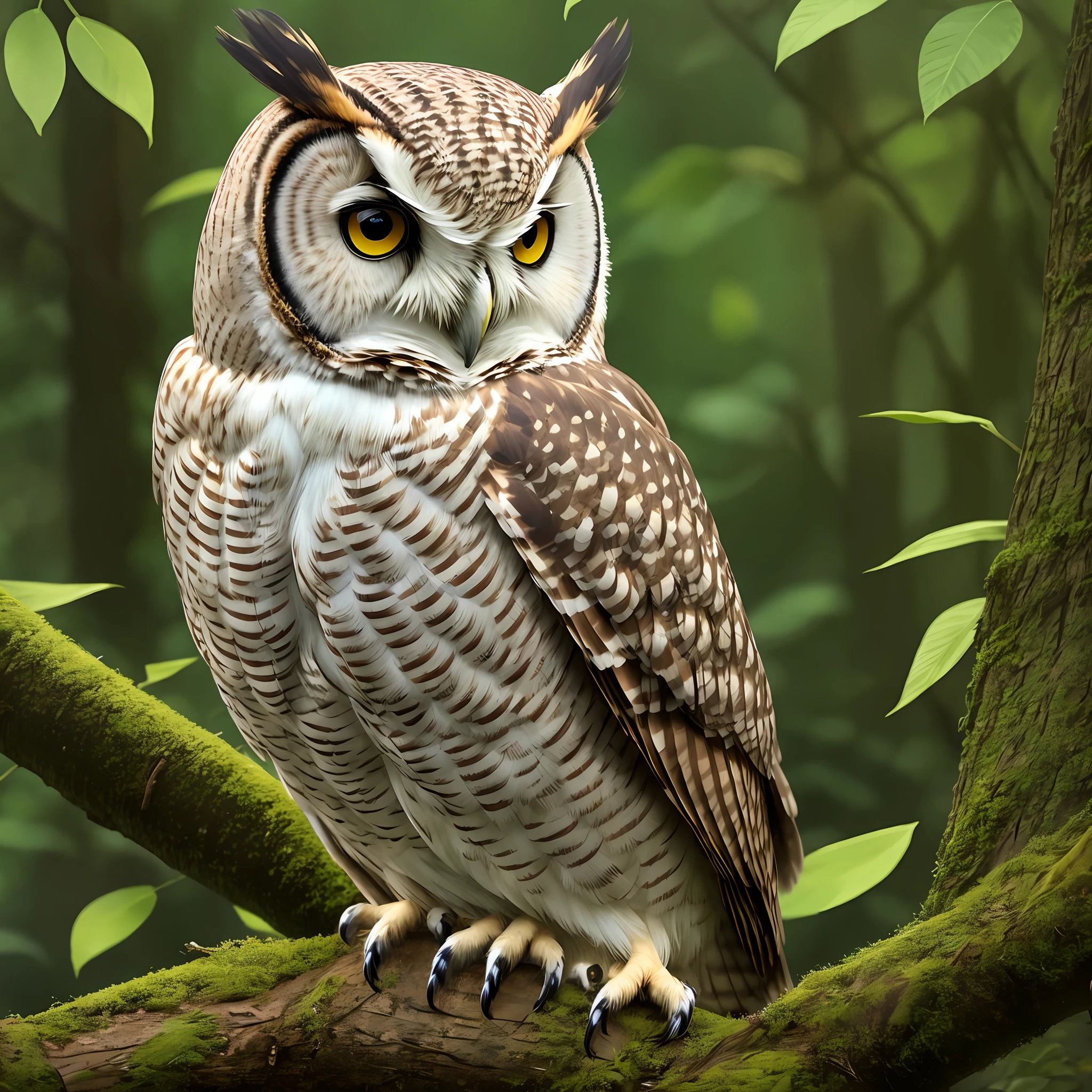An owl in the forest --auto --s2