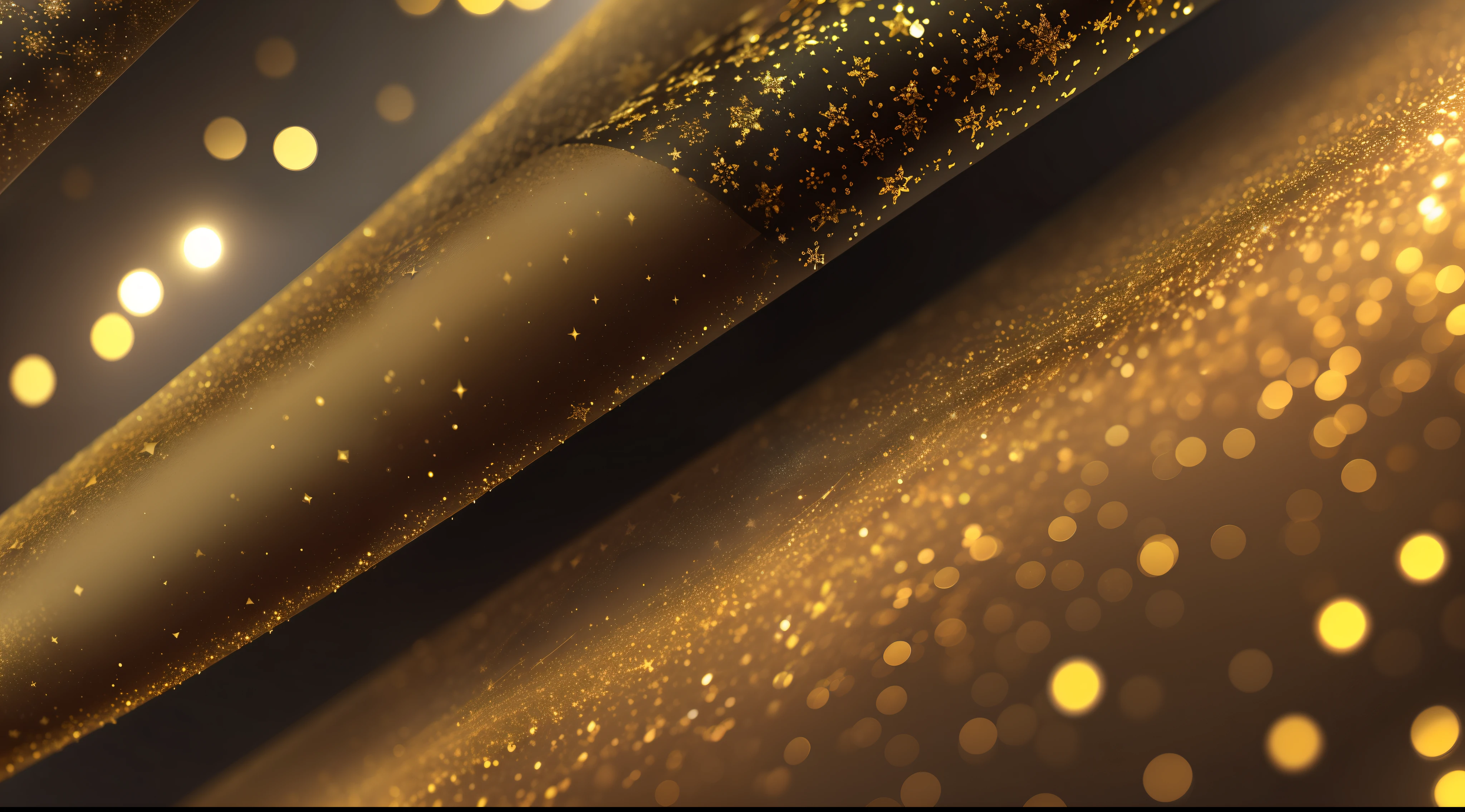 background of abstract glitter lights. gold and black. de focused. banner
