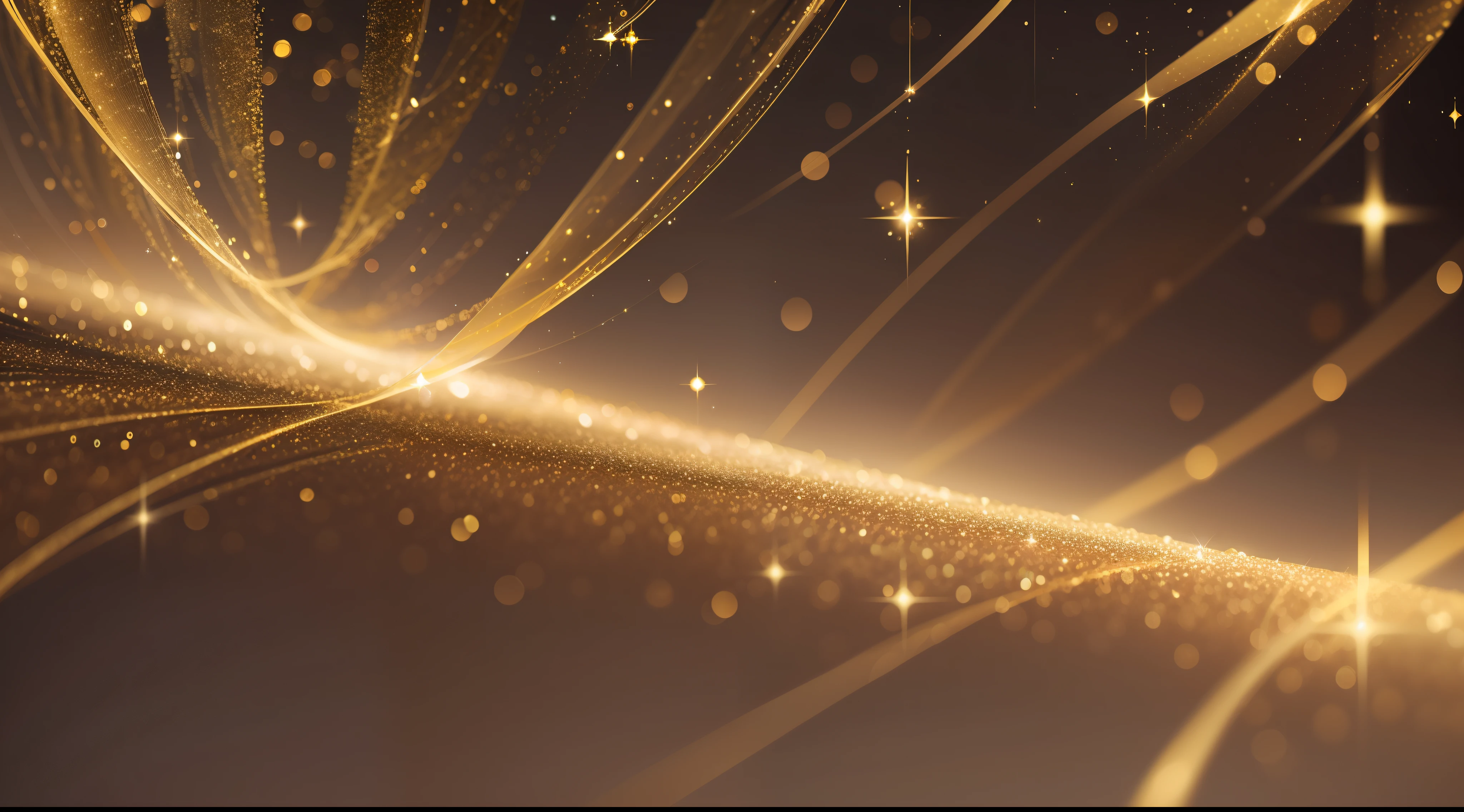 background of abstract glitter lights. gold and black. de focused. banner