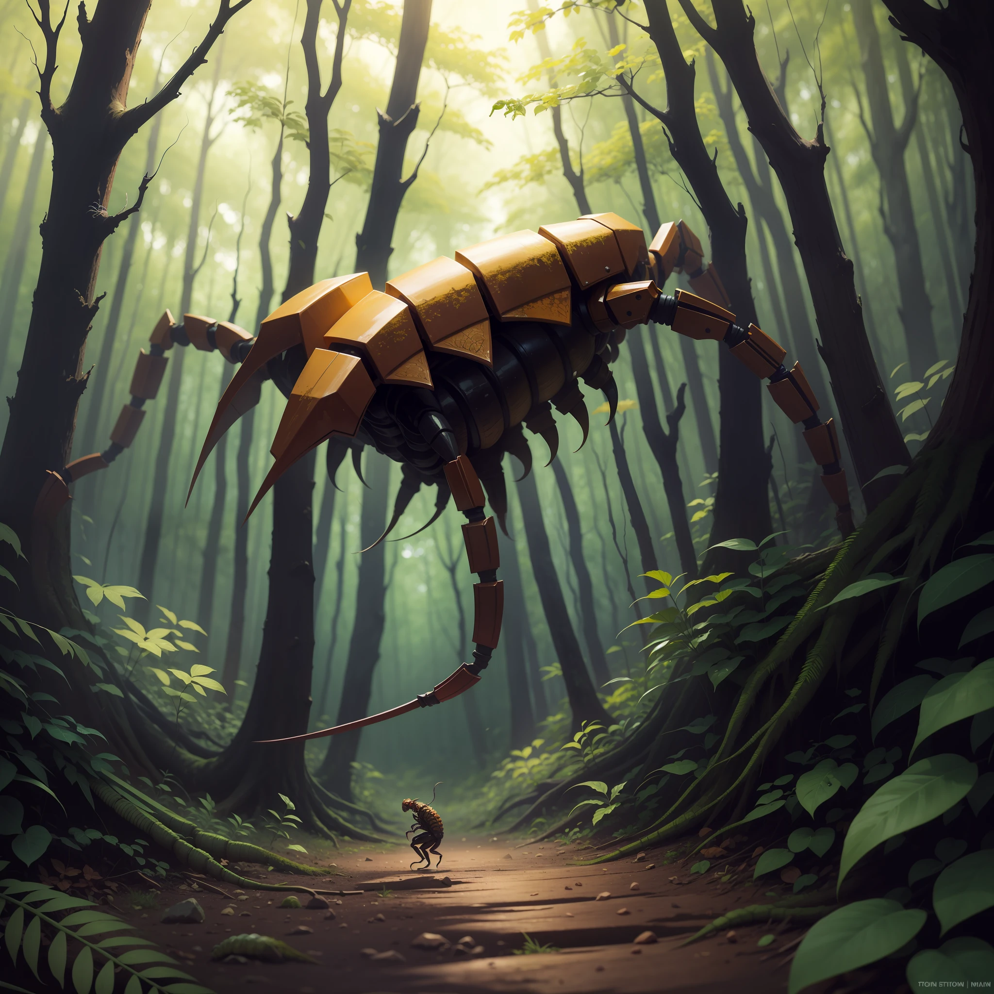 A Scorpion in the forest